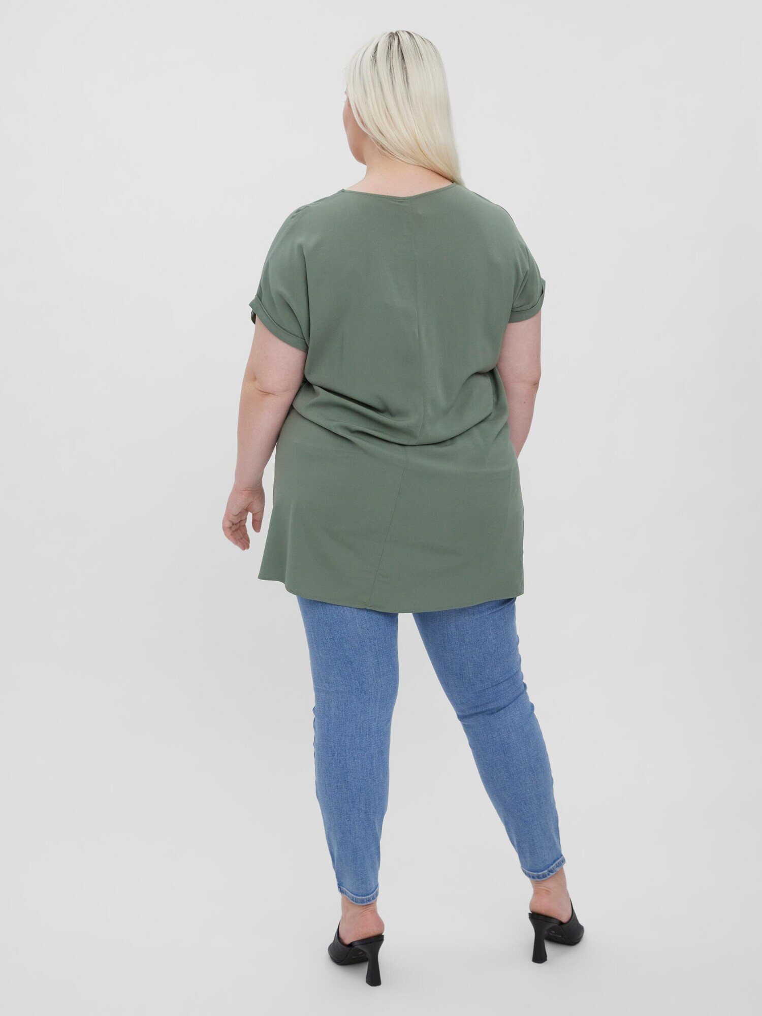 Vero Moda Curve Tricou 'Bicca' verde jad - Pled.ro