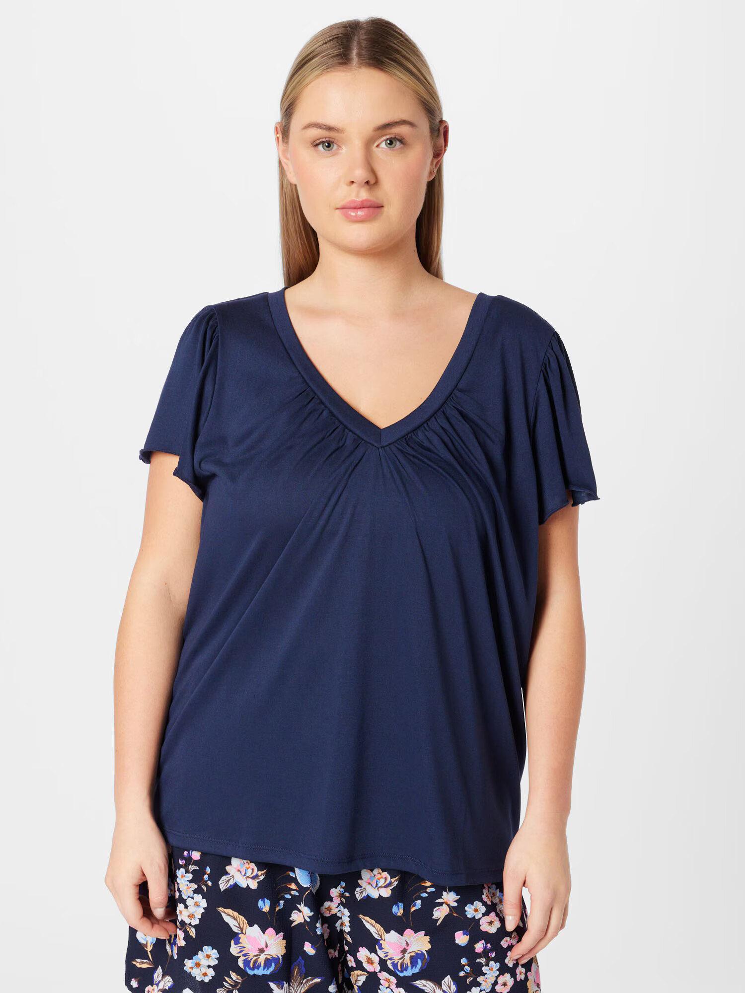 Vero Moda Curve Tricou 'CILJA' bleumarin - Pled.ro