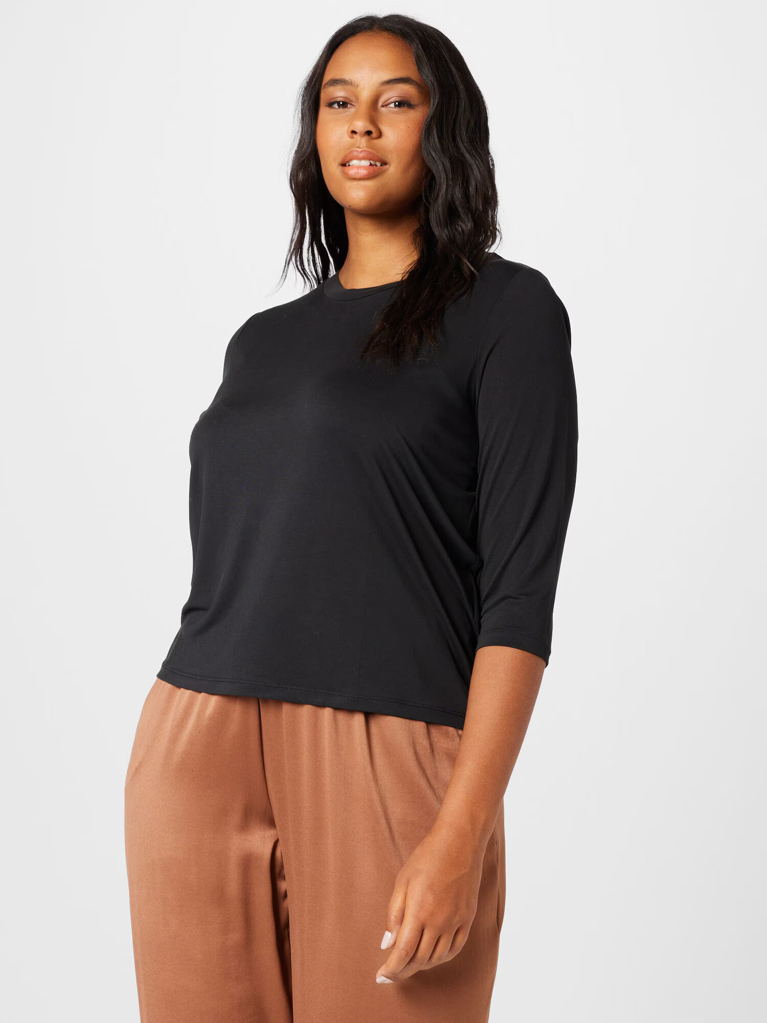 Vero Moda Curve Tricou 'EVABIA' negru - Pled.ro