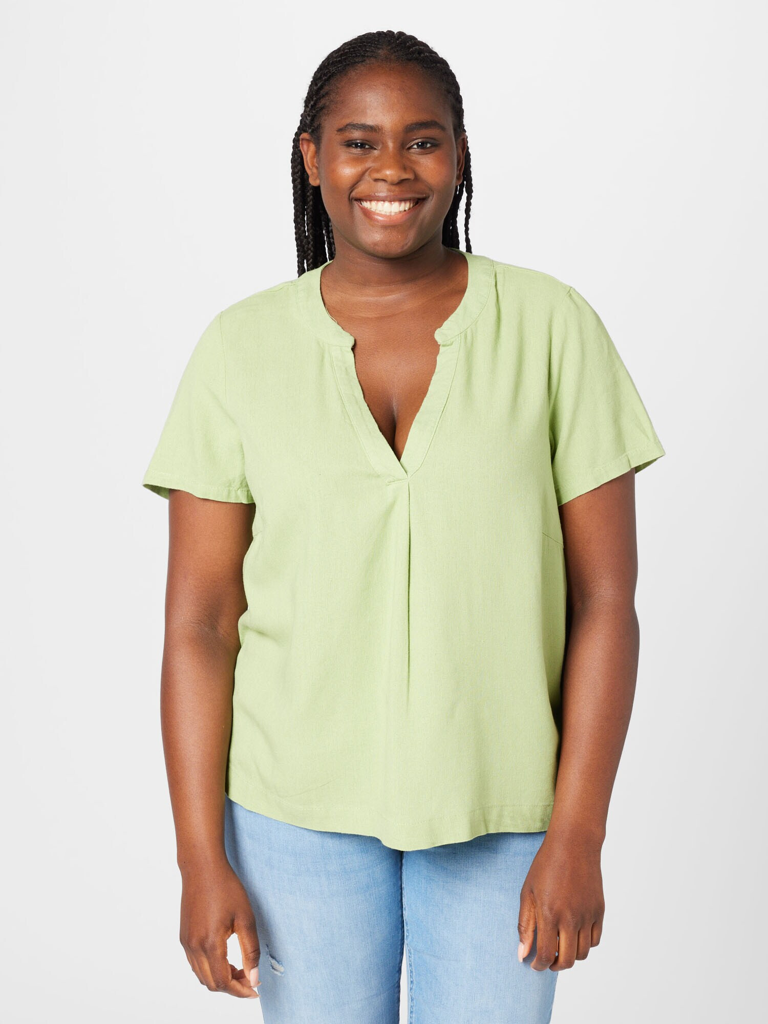 Vero Moda Curve Tricou 'Mymilo' verde pastel - Pled.ro