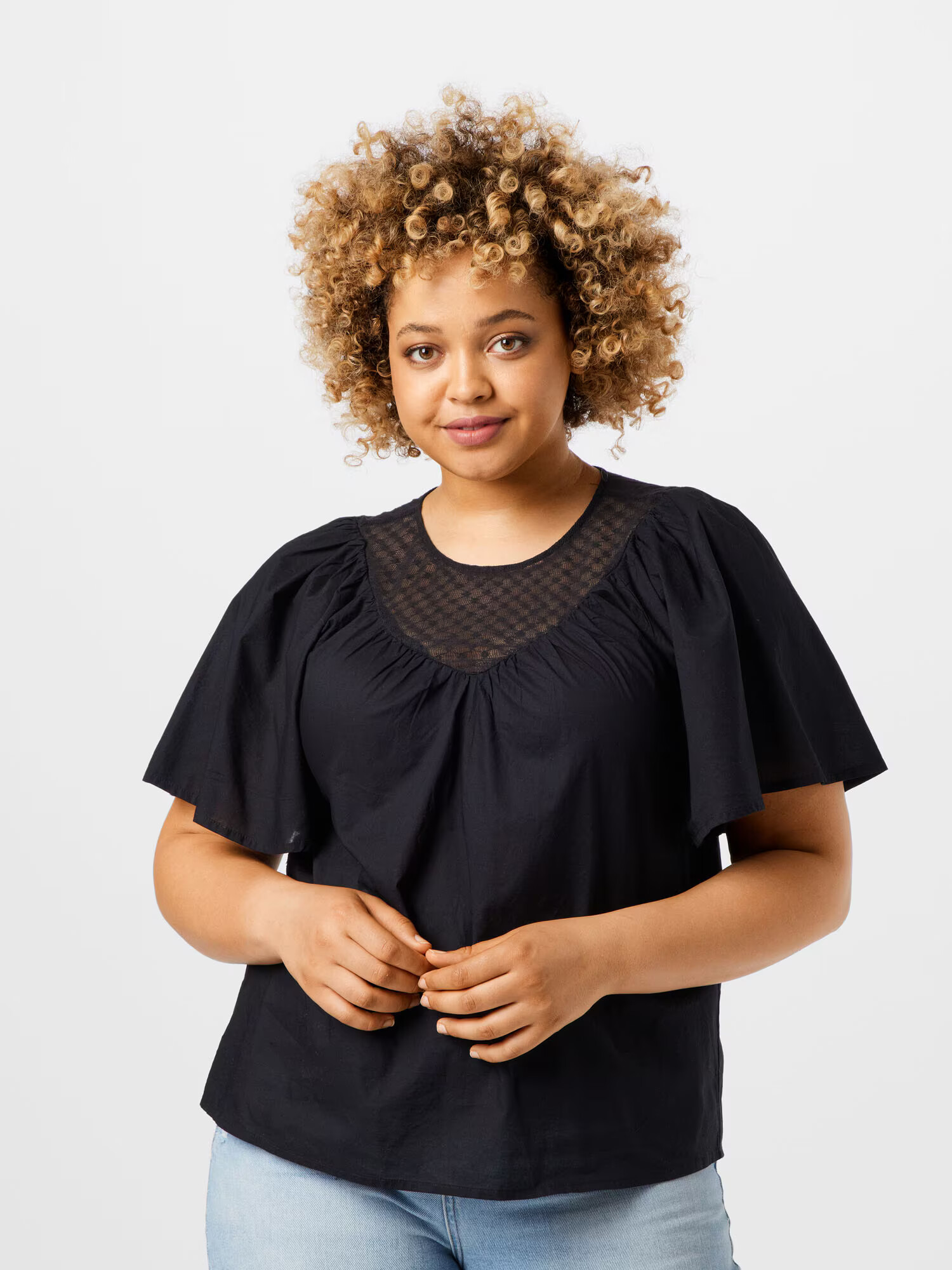 Vero Moda Curve Tricou 'NIKITA' negru - Pled.ro