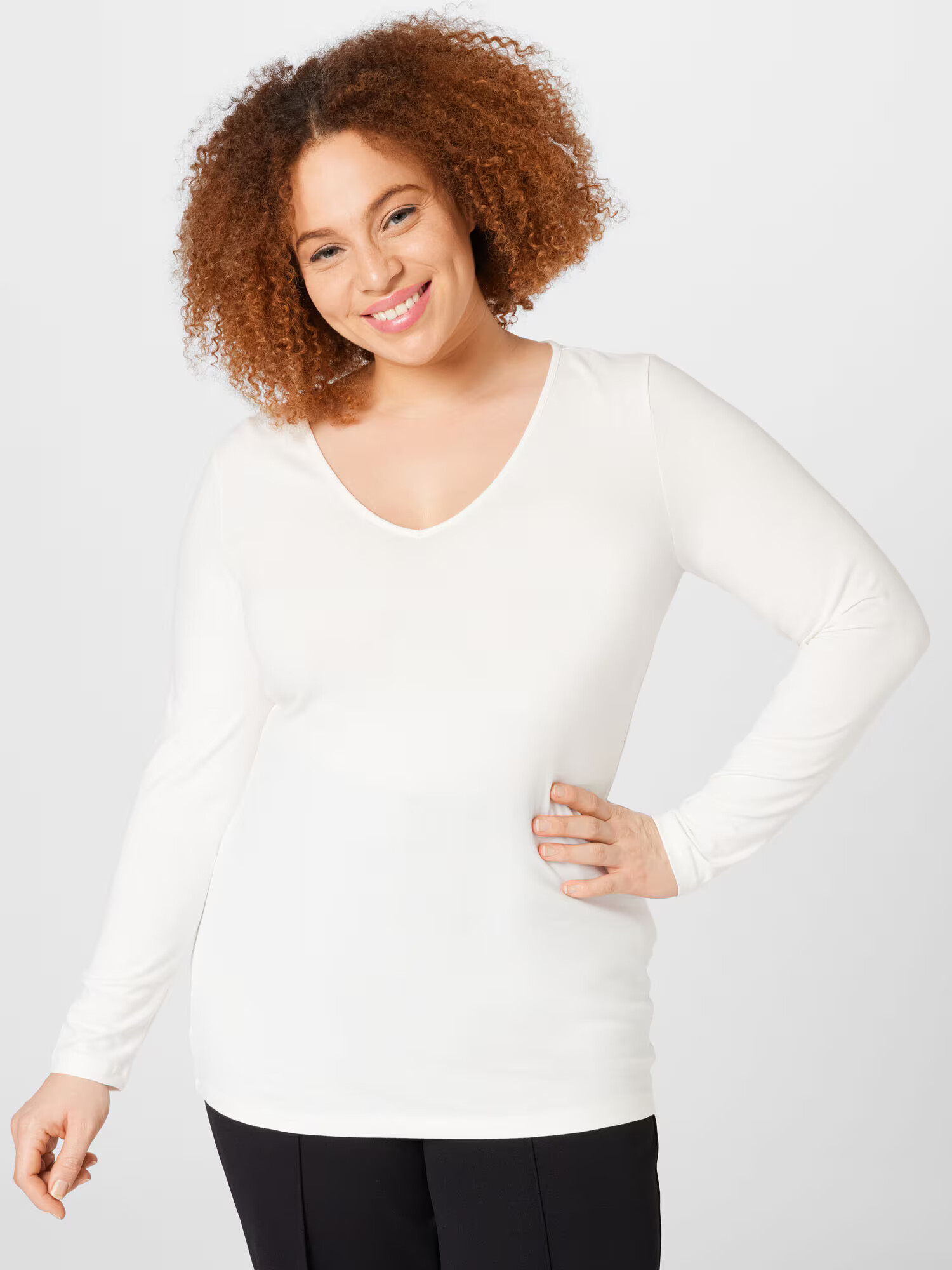 Vero Moda Curve Tricou 'Paxi' alb - Pled.ro