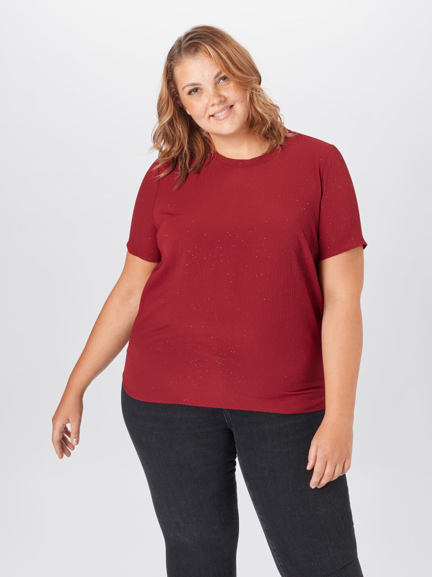 Vero Moda Curve Tricou roşu închis - Pled.ro