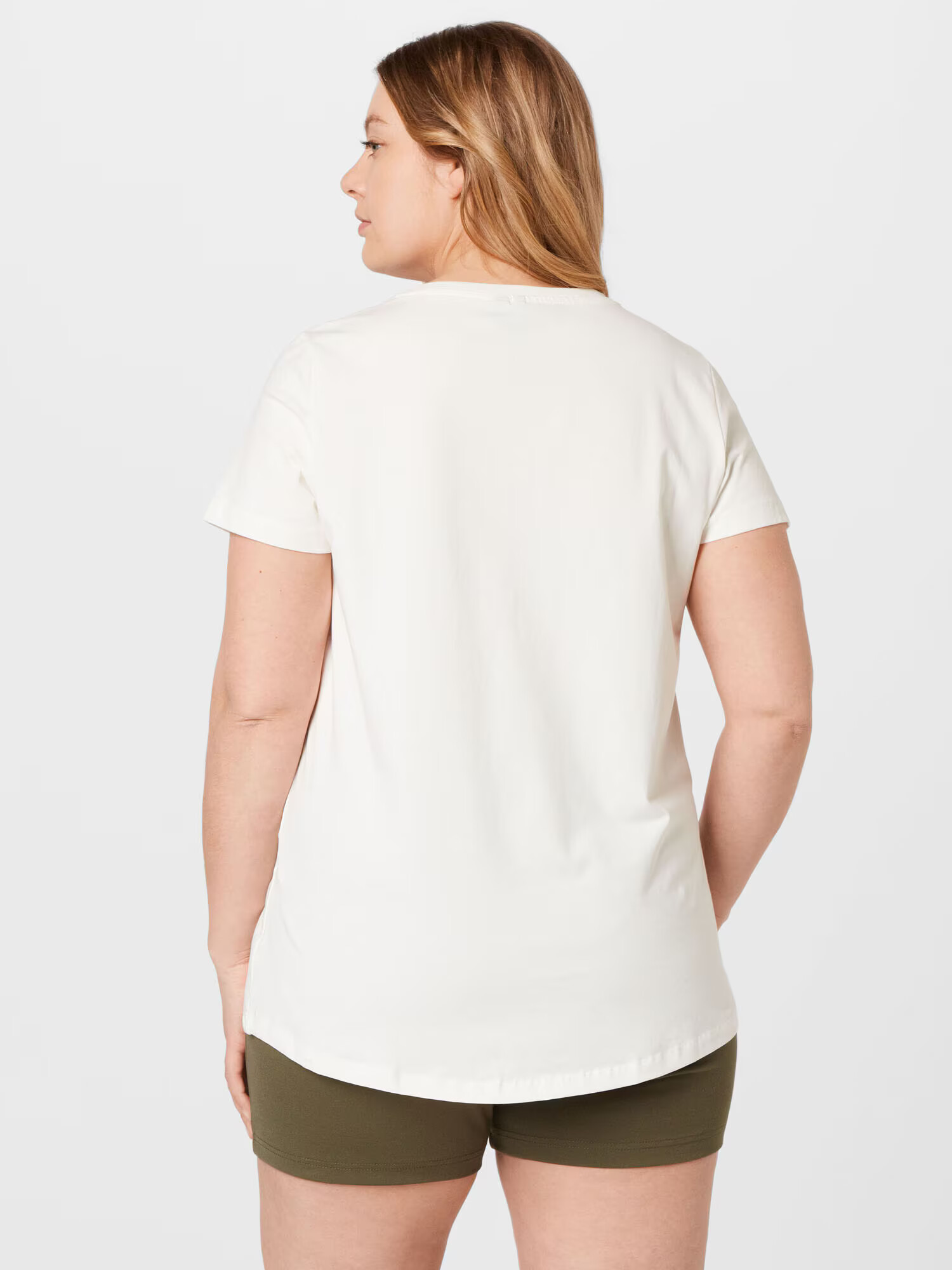 Vero Moda Curve Tricou 'SANDRA' portocaliu / alb - Pled.ro