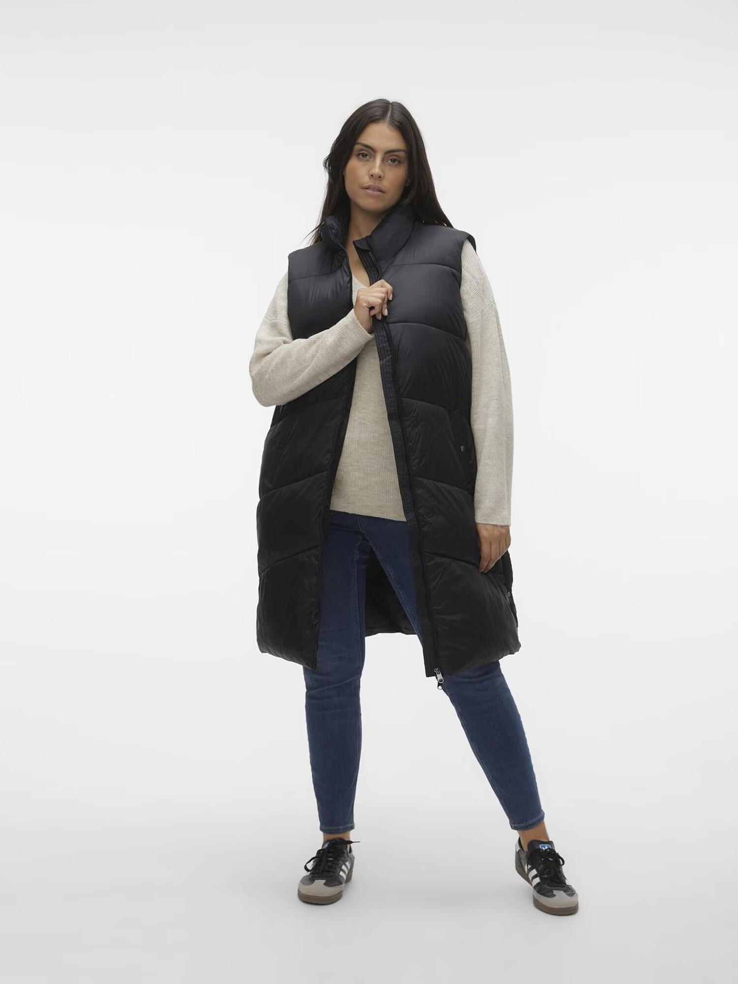 Vero Moda Curve Vestă 'Uppsala' negru - Pled.ro