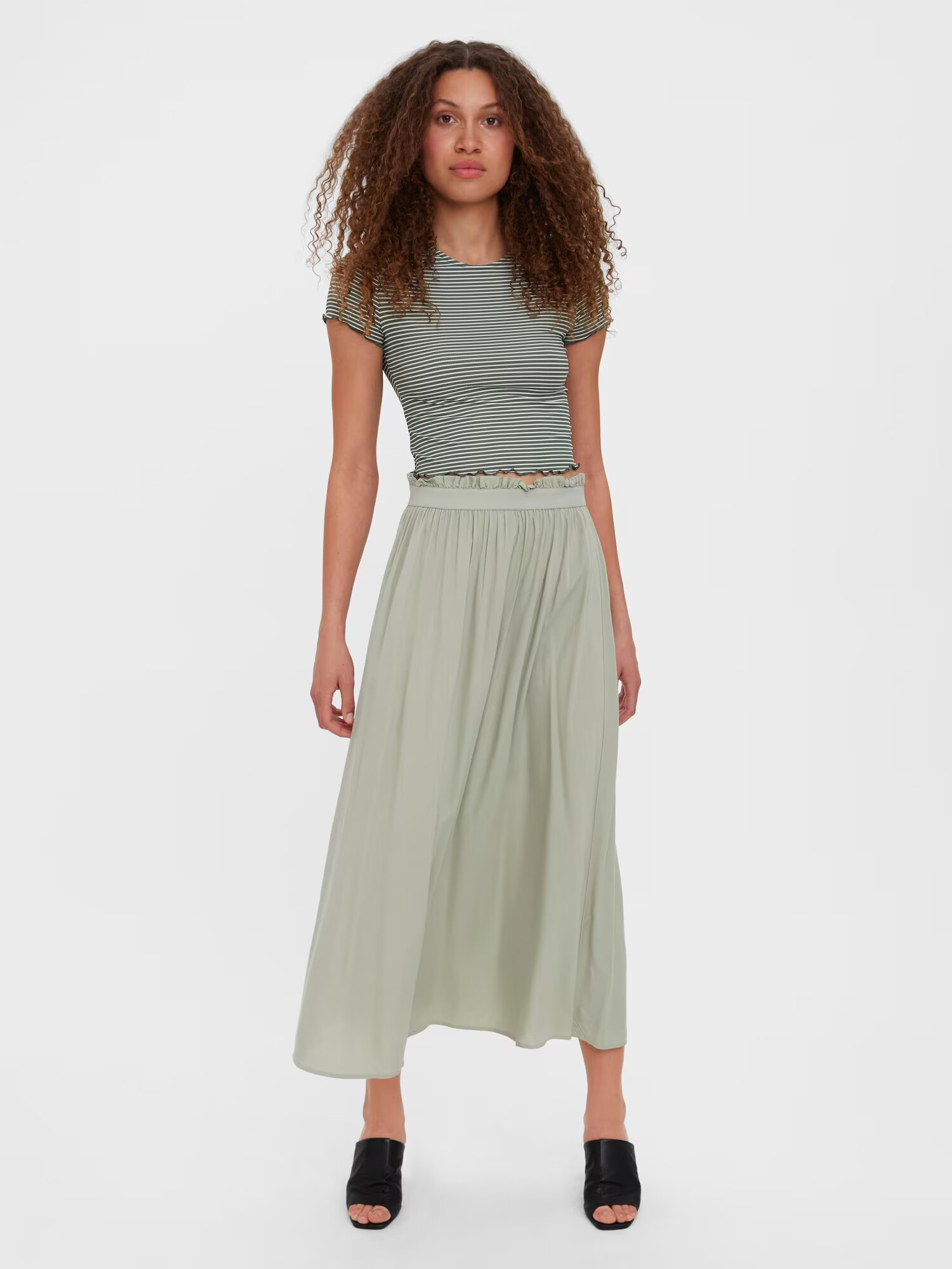 VERO MODA Fustă 'Beauty' verde pastel - Pled.ro