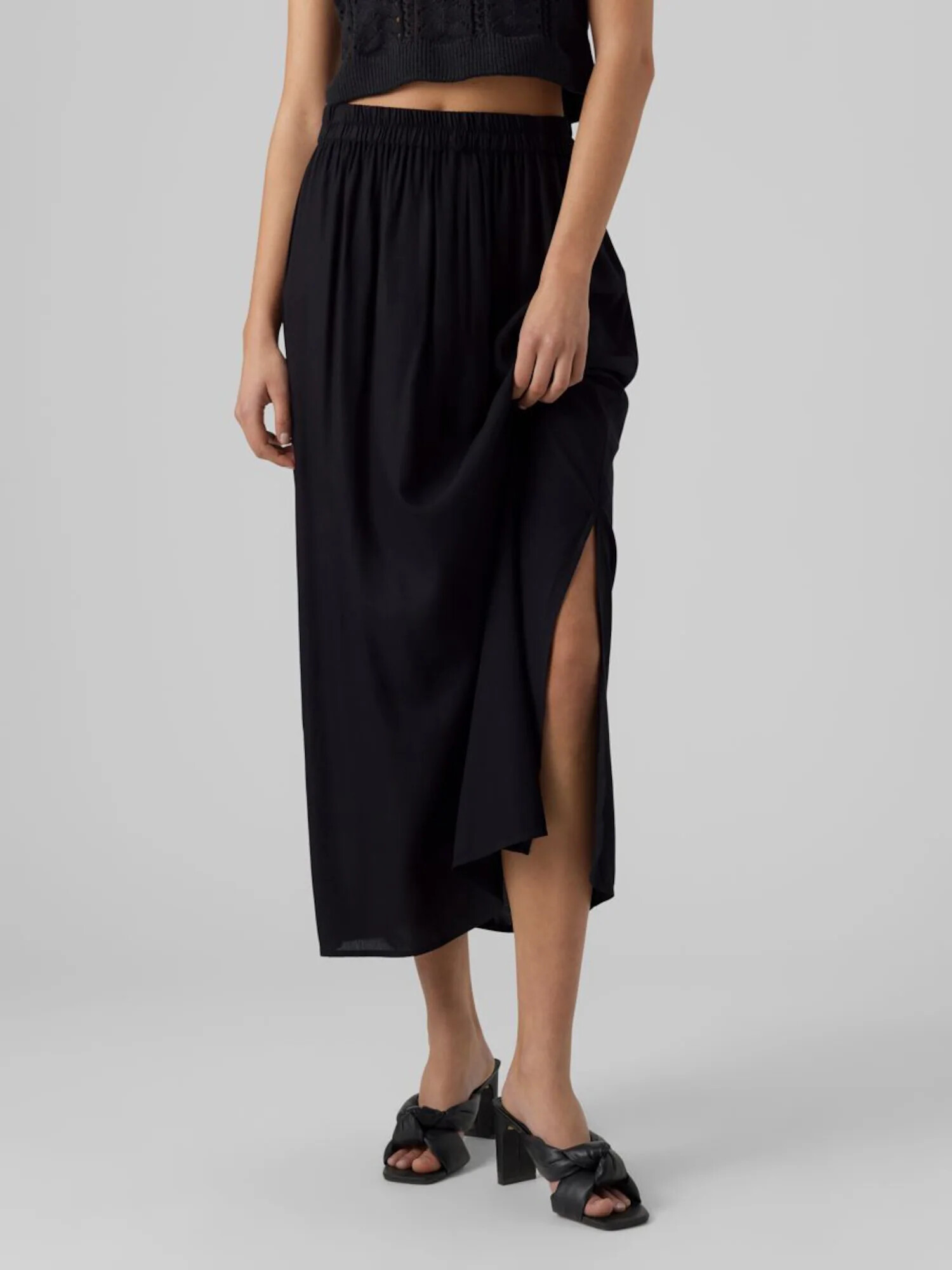 VERO MODA Fustă 'Bumpy' negru - Pled.ro