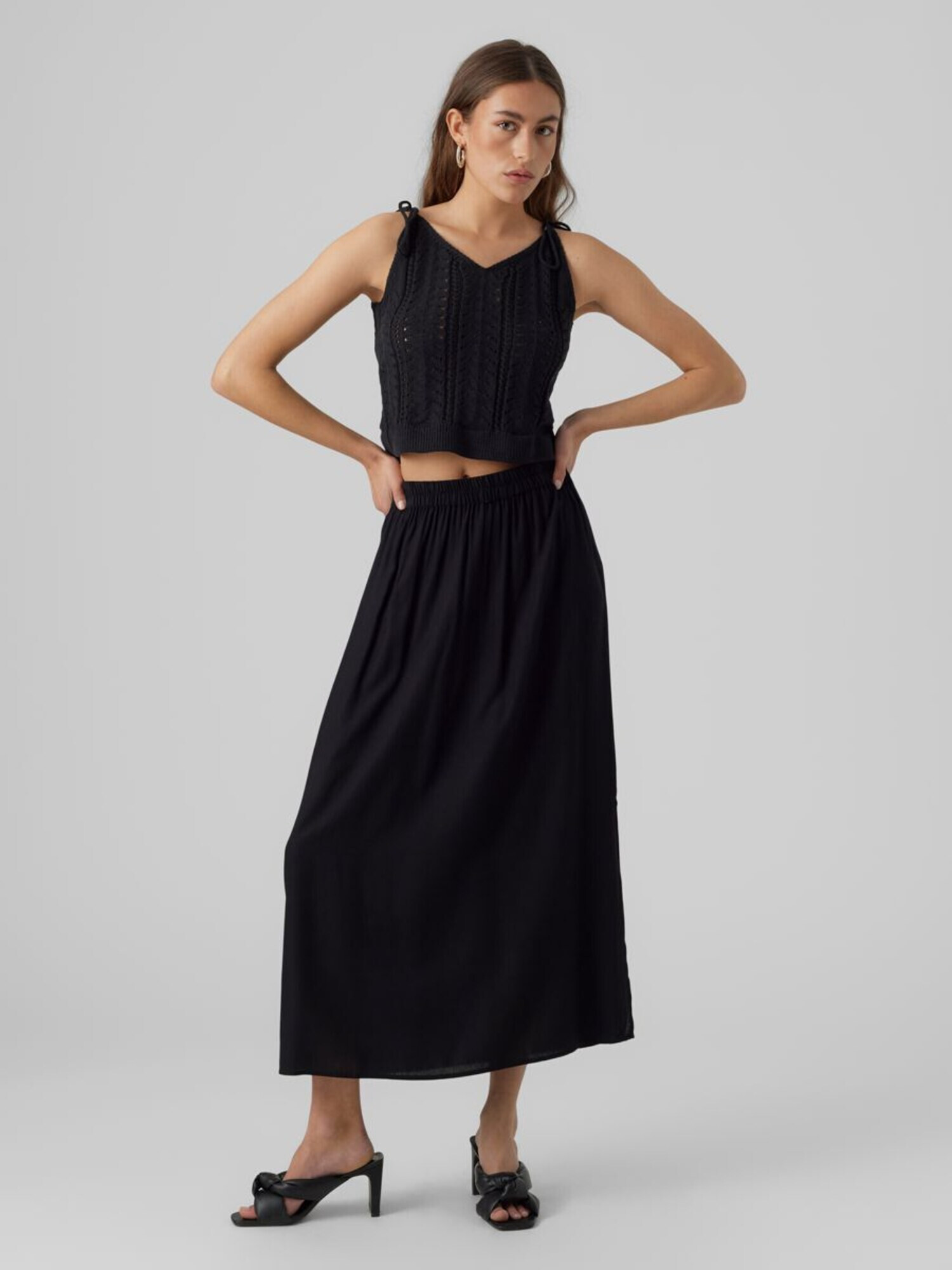 VERO MODA Fustă 'Bumpy' negru - Pled.ro