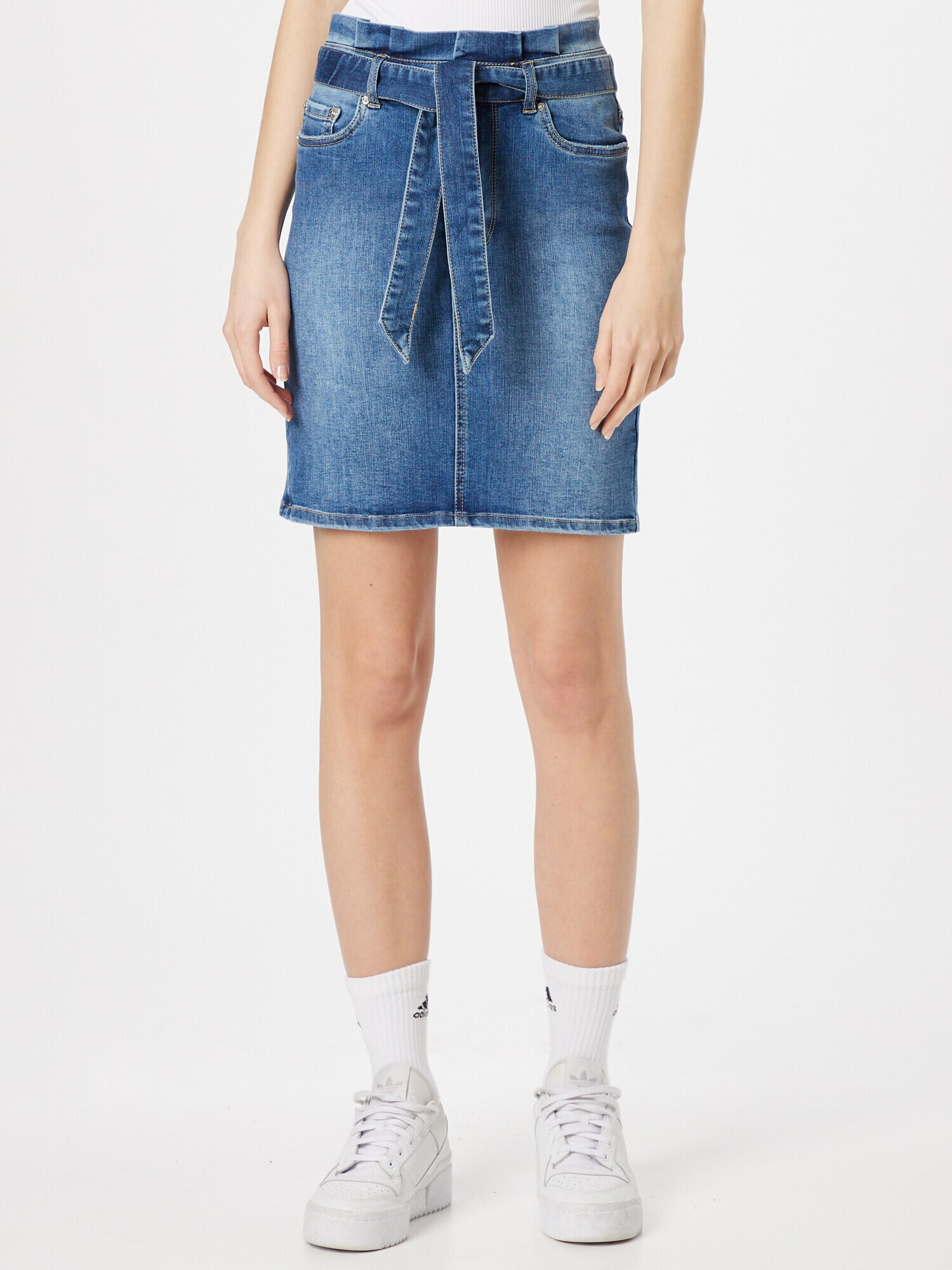 VERO MODA Fustă 'ELLI' albastru denim - Pled.ro