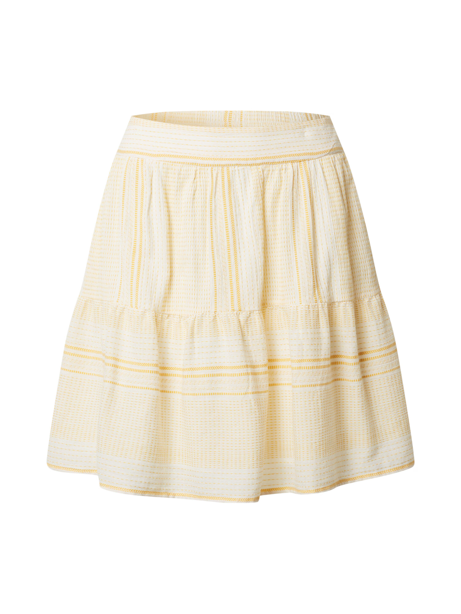 VERO MODA Fustă 'HAZEL' galben / alb - Pled.ro