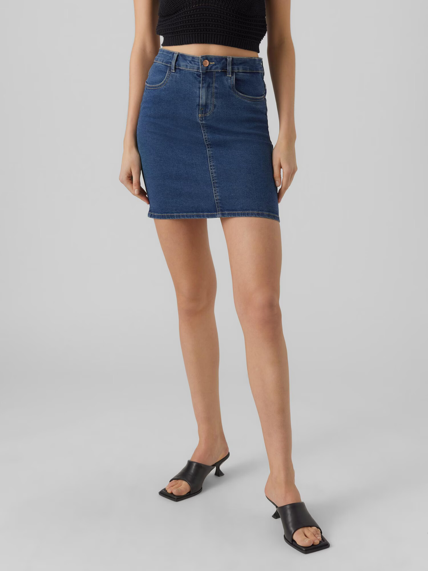 VERO MODA Fustă 'LUNA' albastru denim - Pled.ro