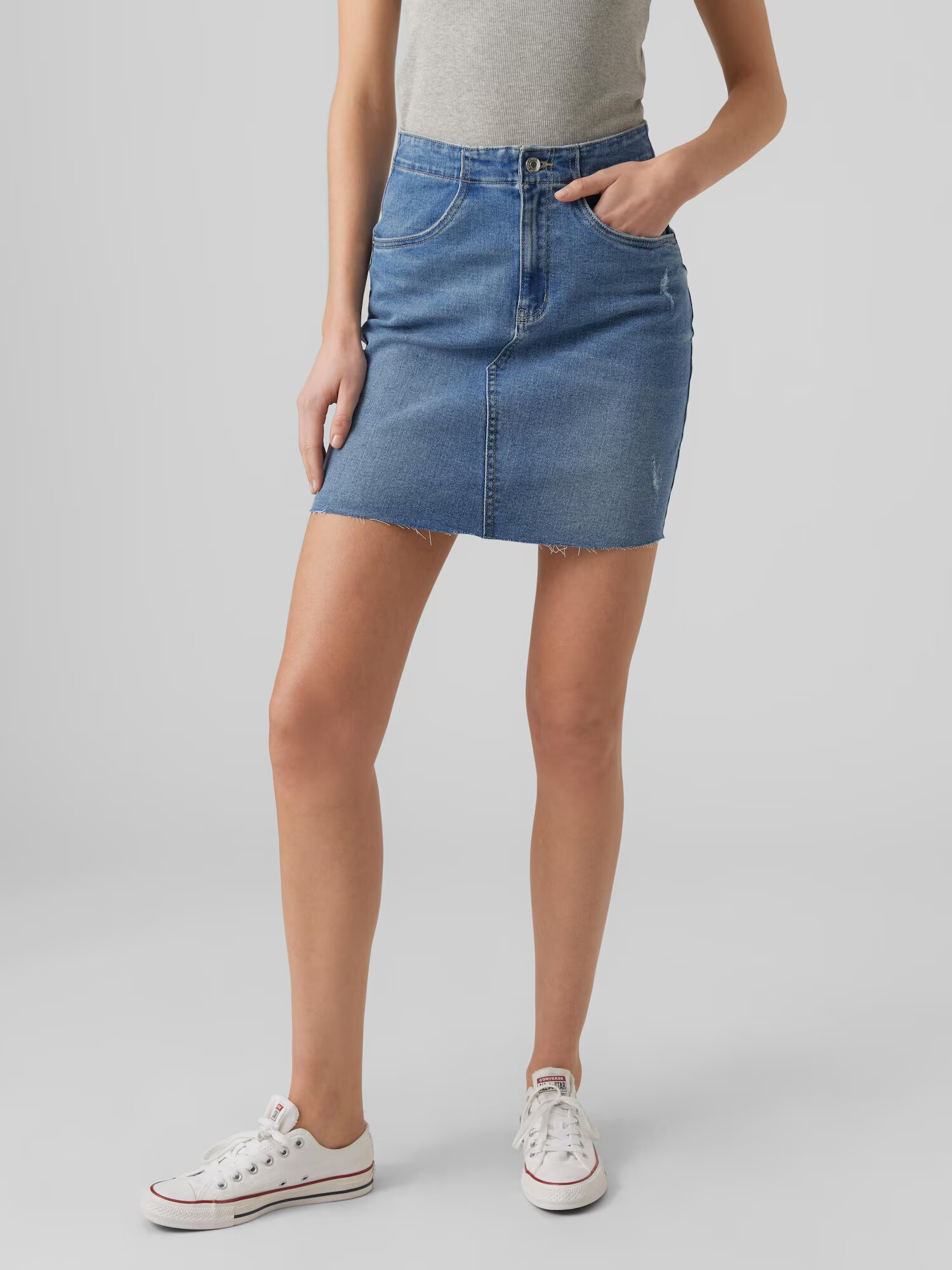 VERO MODA Fustă 'ROSIE' albastru denim - Pled.ro