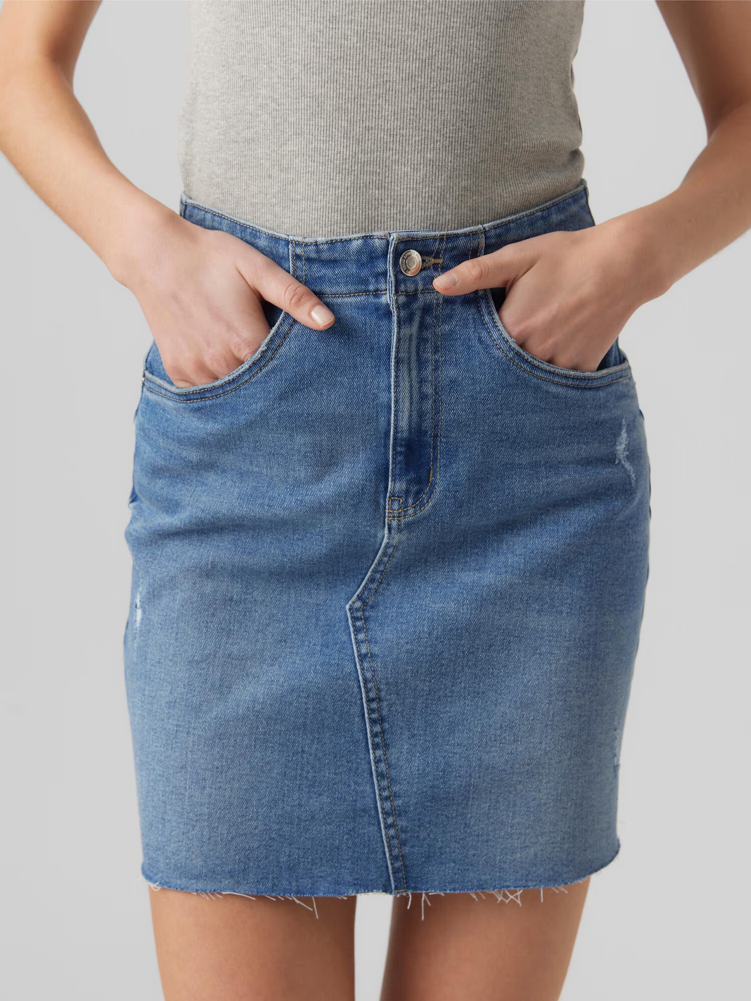 VERO MODA Fustă 'ROSIE' albastru denim - Pled.ro