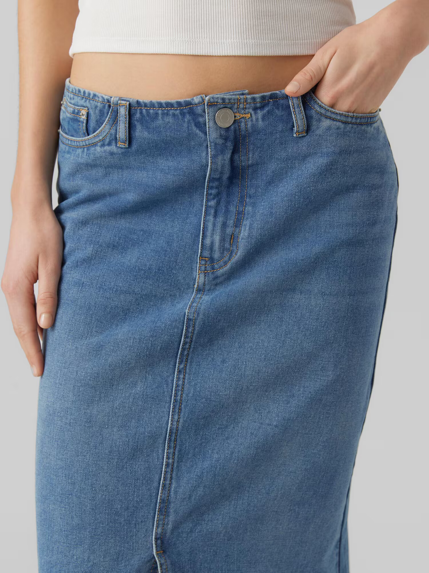 VERO MODA Fustă 'Taylor' albastru denim - Pled.ro