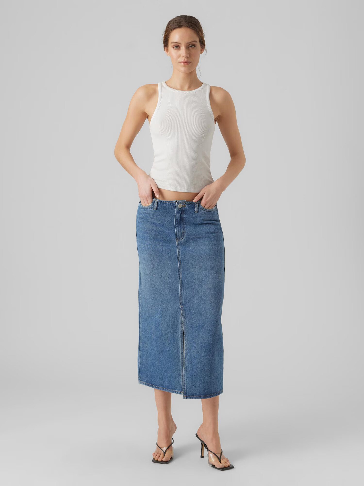 VERO MODA Fustă 'Taylor' albastru denim - Pled.ro