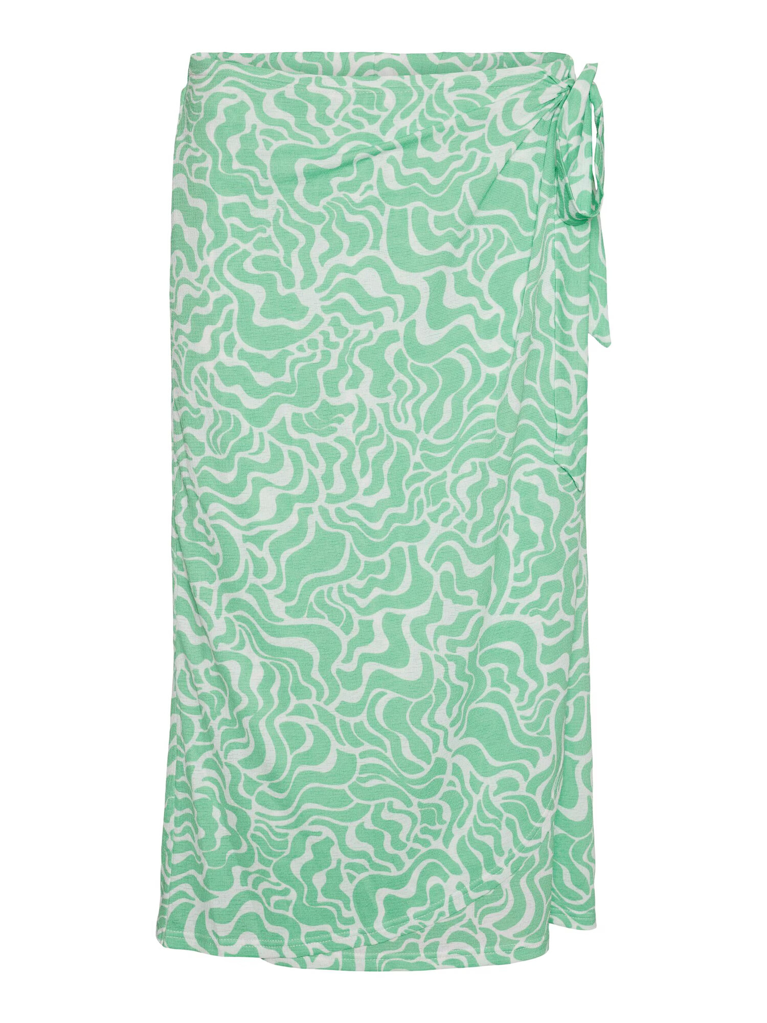 VERO MODA Fustă verde jad / alb - Pled.ro