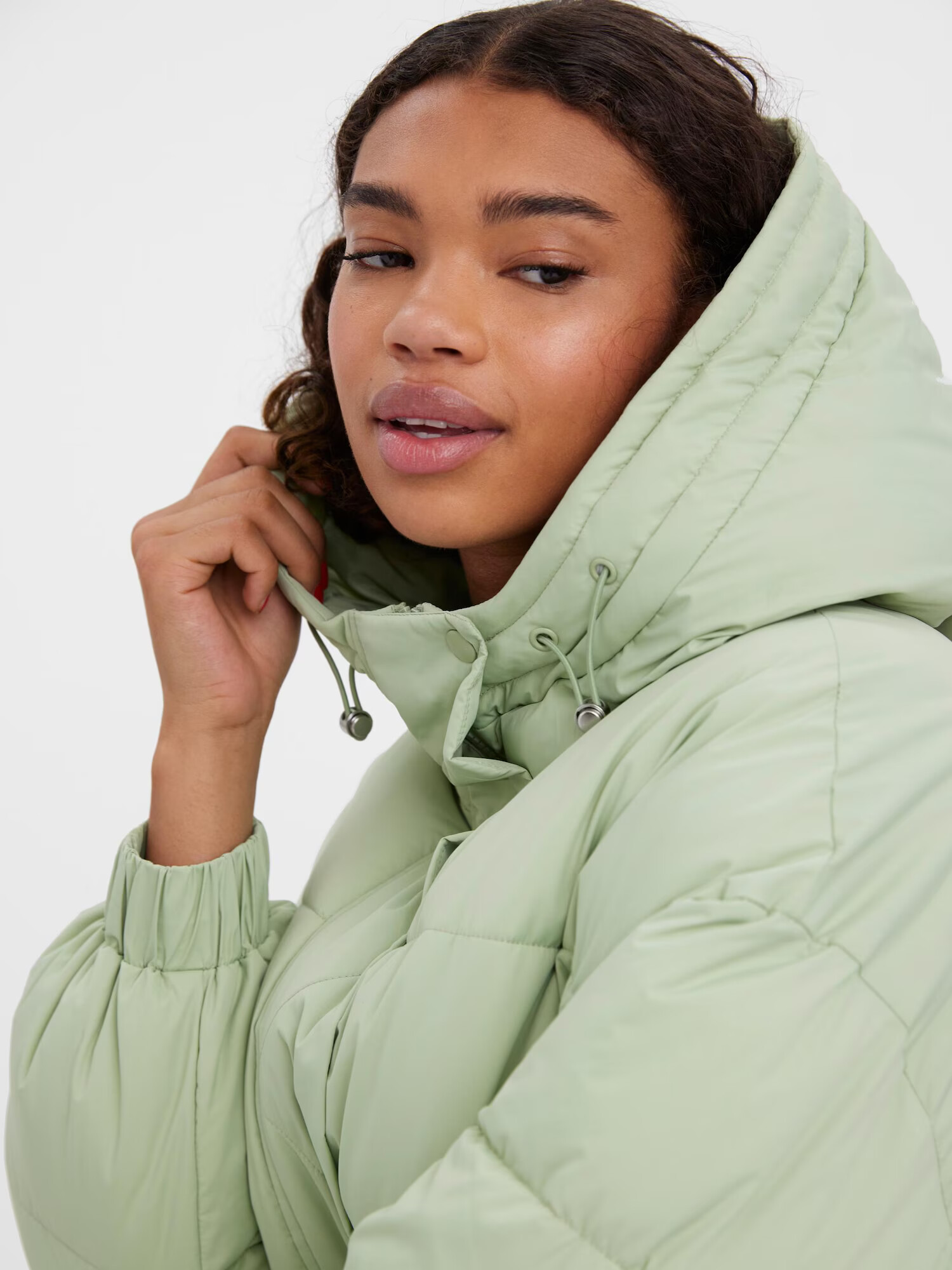 VERO MODA Geacă de iarnă 'ELECTRA' verde pastel - Pled.ro