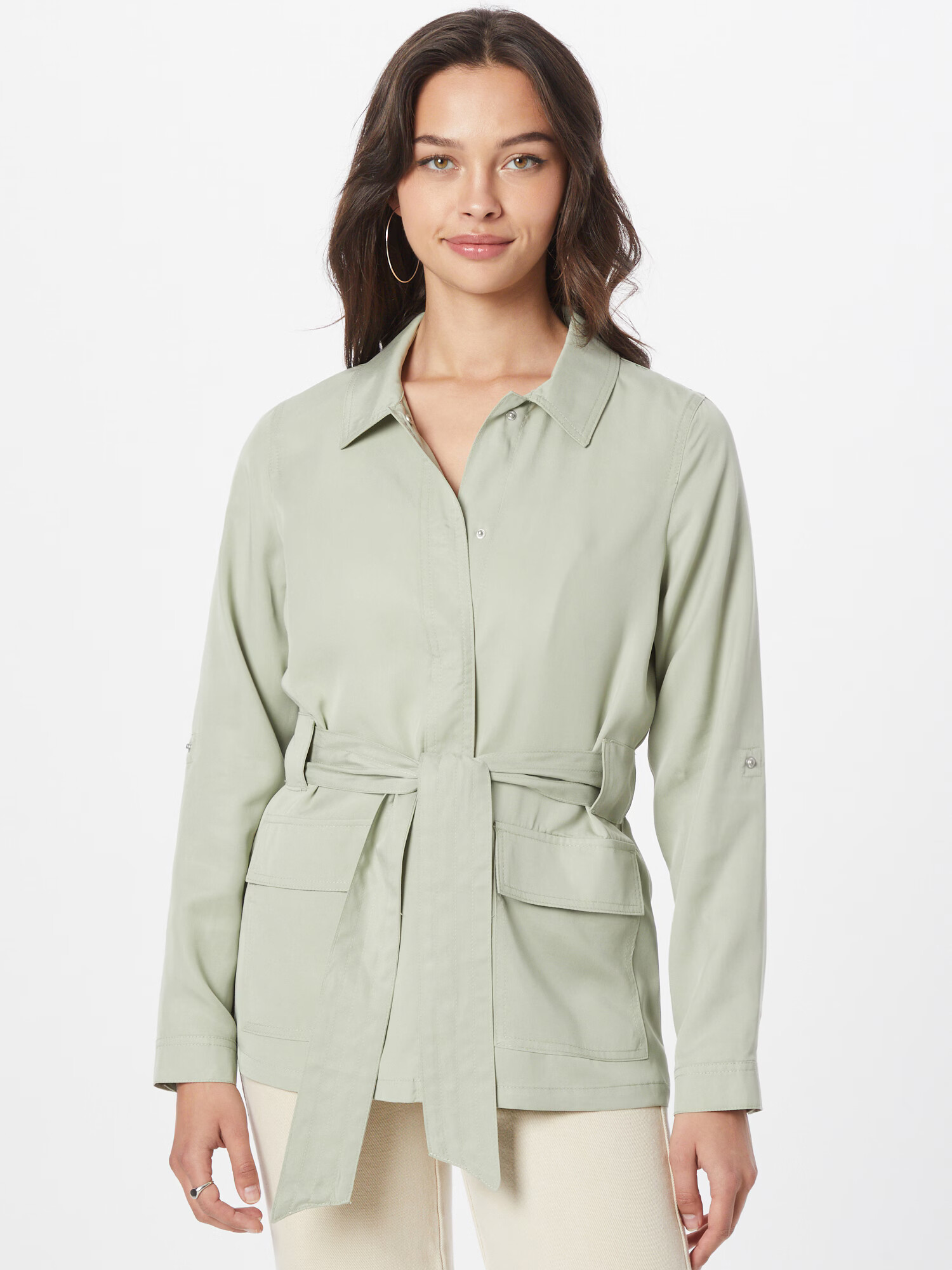 VERO MODA Geacă de primăvară-toamnă 'LILIANA' verde pastel - Pled.ro