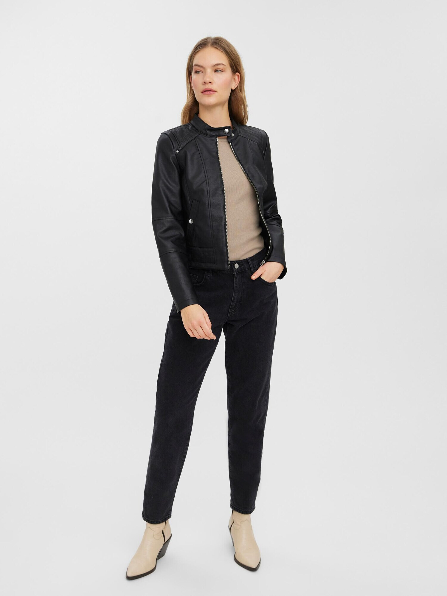 VERO MODA Geacă de primăvară-toamnă 'Lotus' negru - Pled.ro