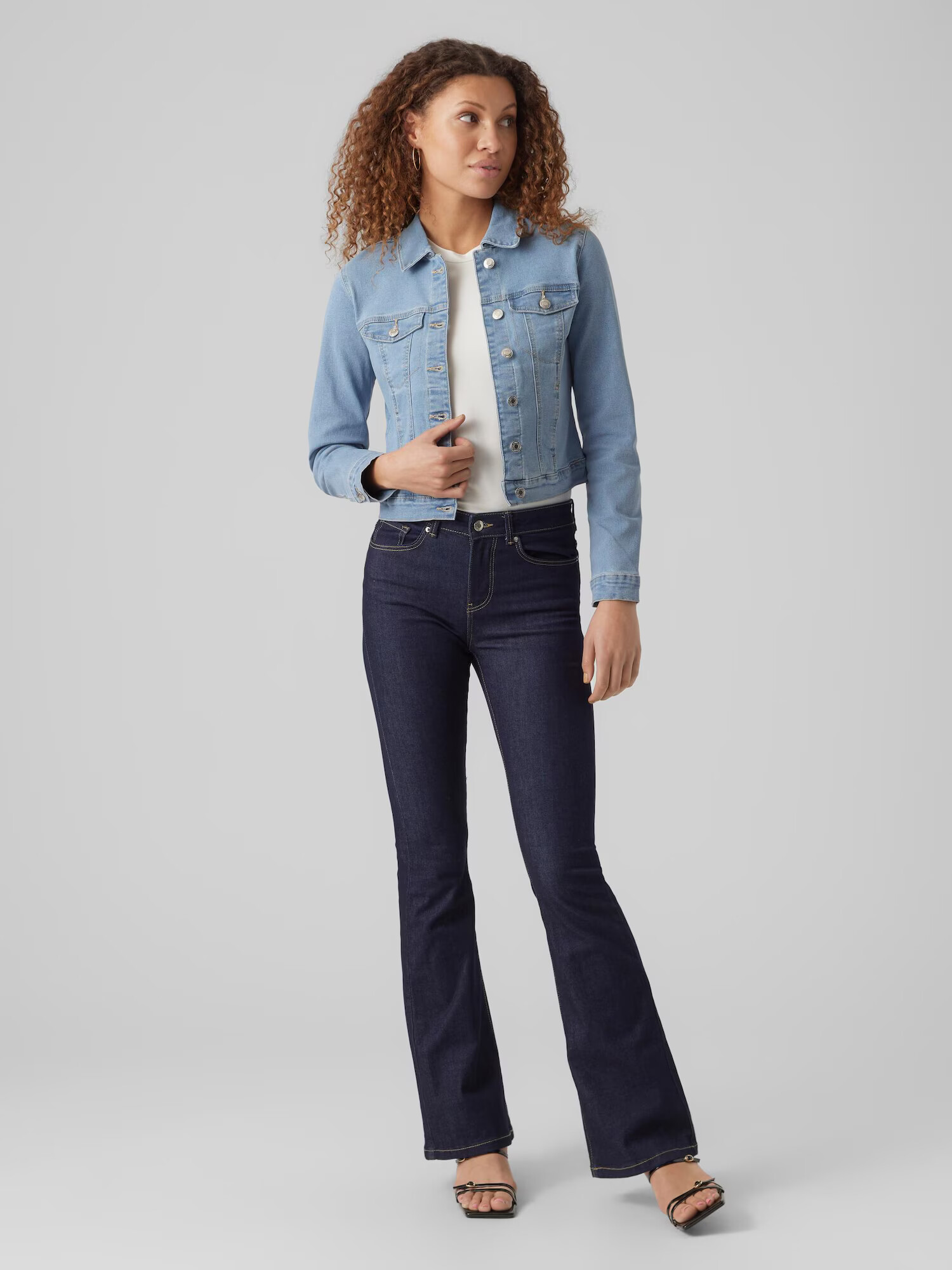 VERO MODA Geacă de primăvară-toamnă 'Luna' albastru denim - Pled.ro