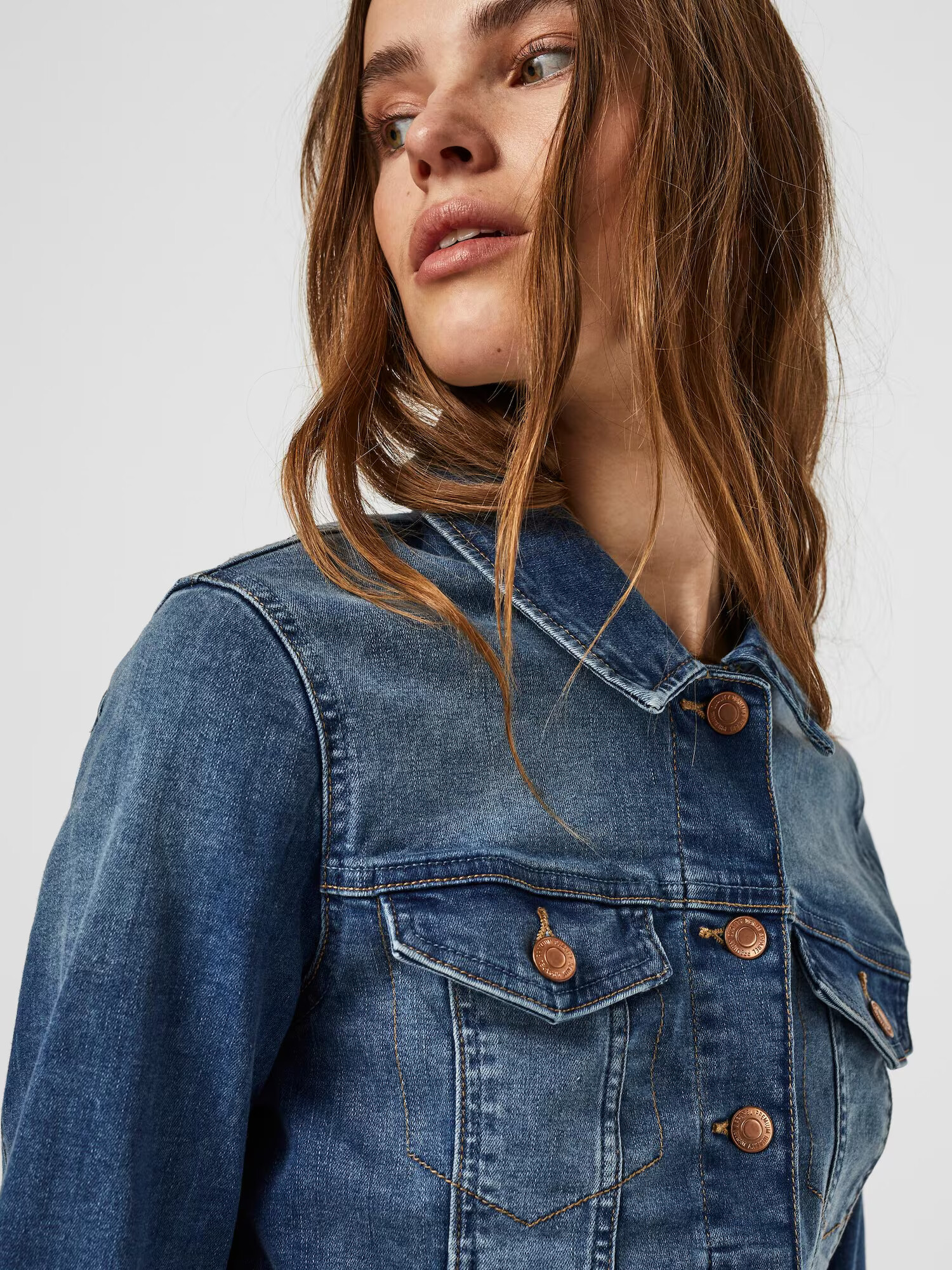 VERO MODA Geacă de primăvară-toamnă 'Tine' albastru denim - Pled.ro