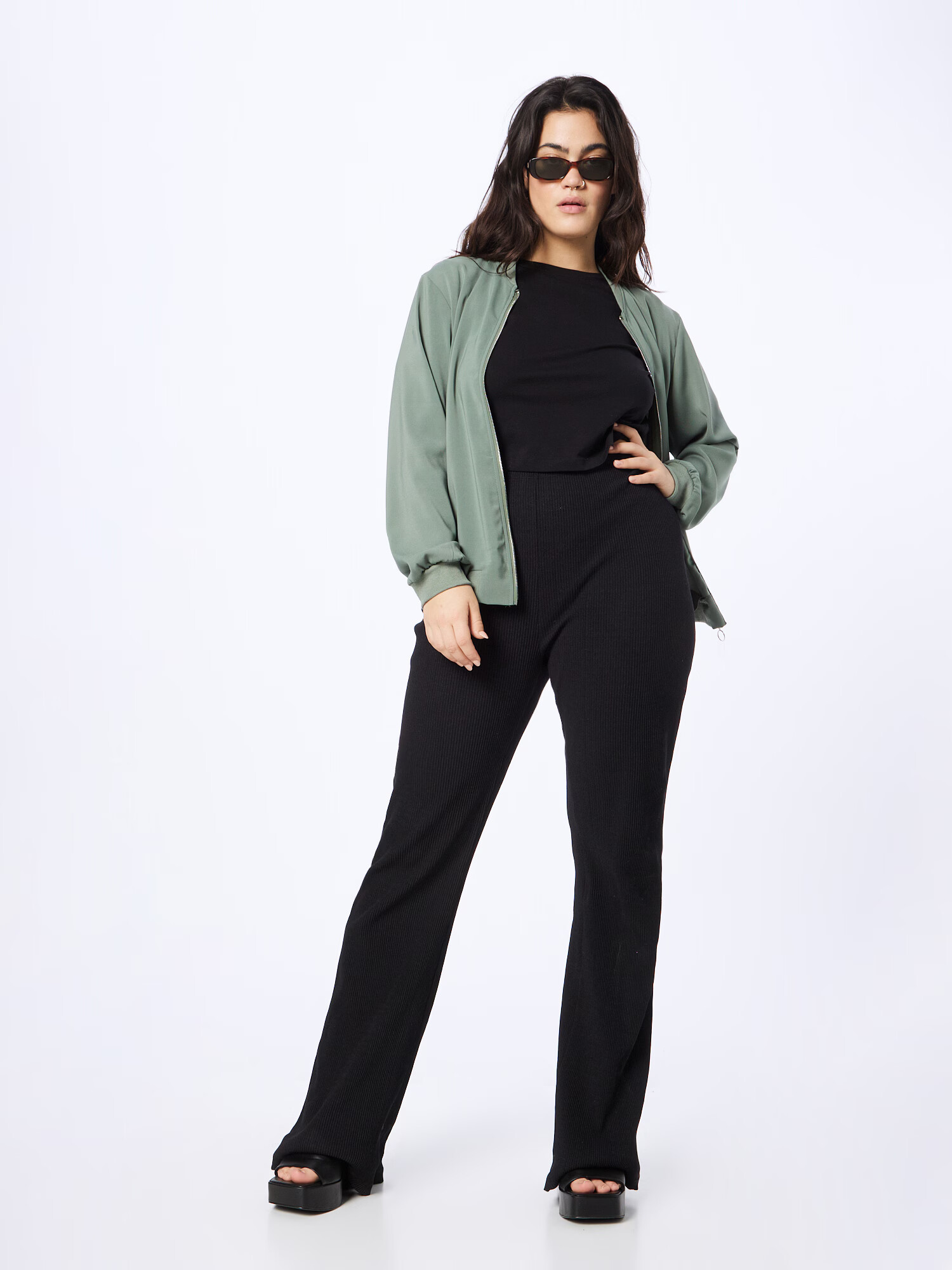 VERO MODA Geacă de primăvară-toamnă verde - Pled.ro