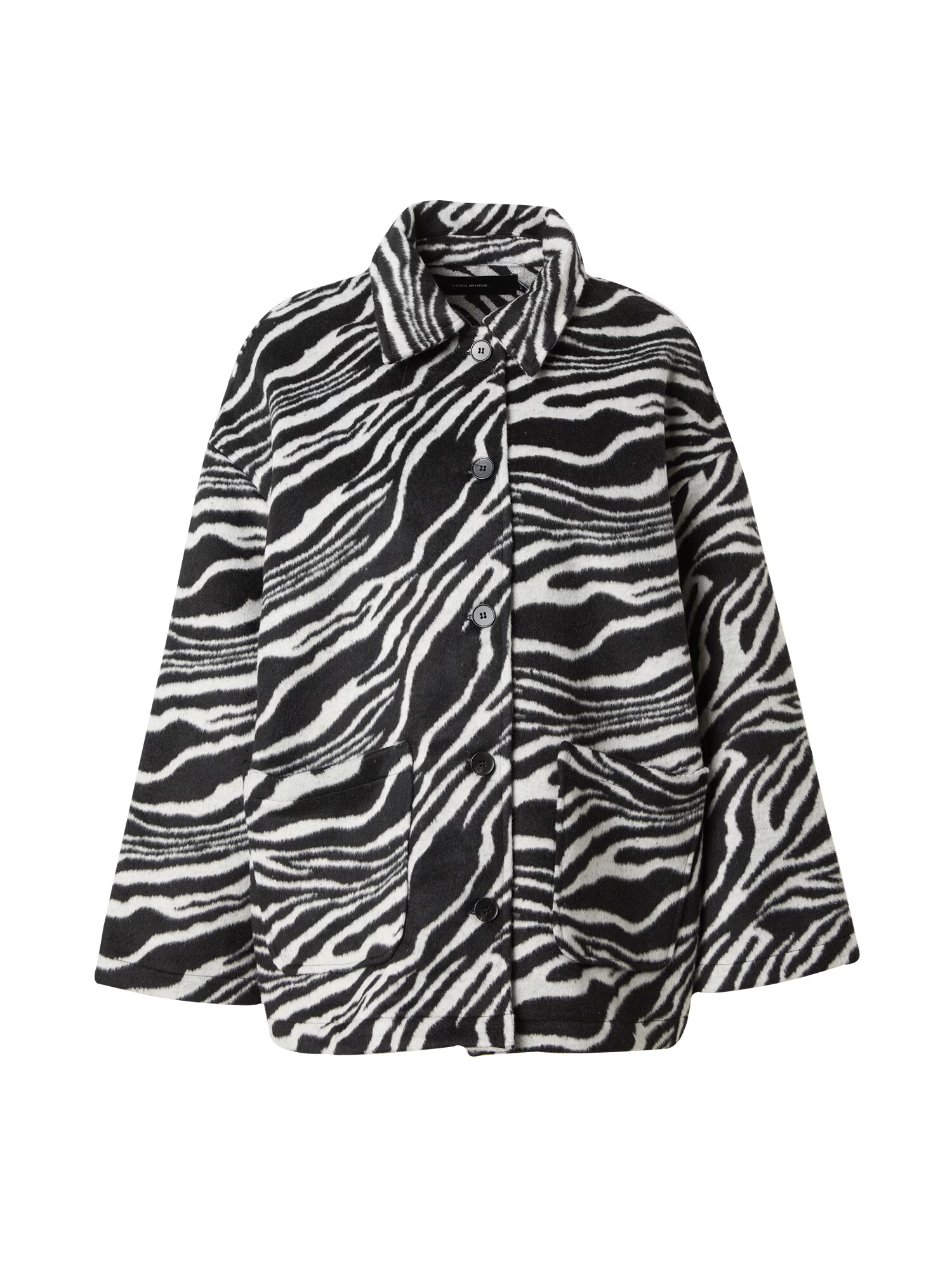 VERO MODA Geacă de primăvară-toamnă 'ZEBRA' negru - Pled.ro