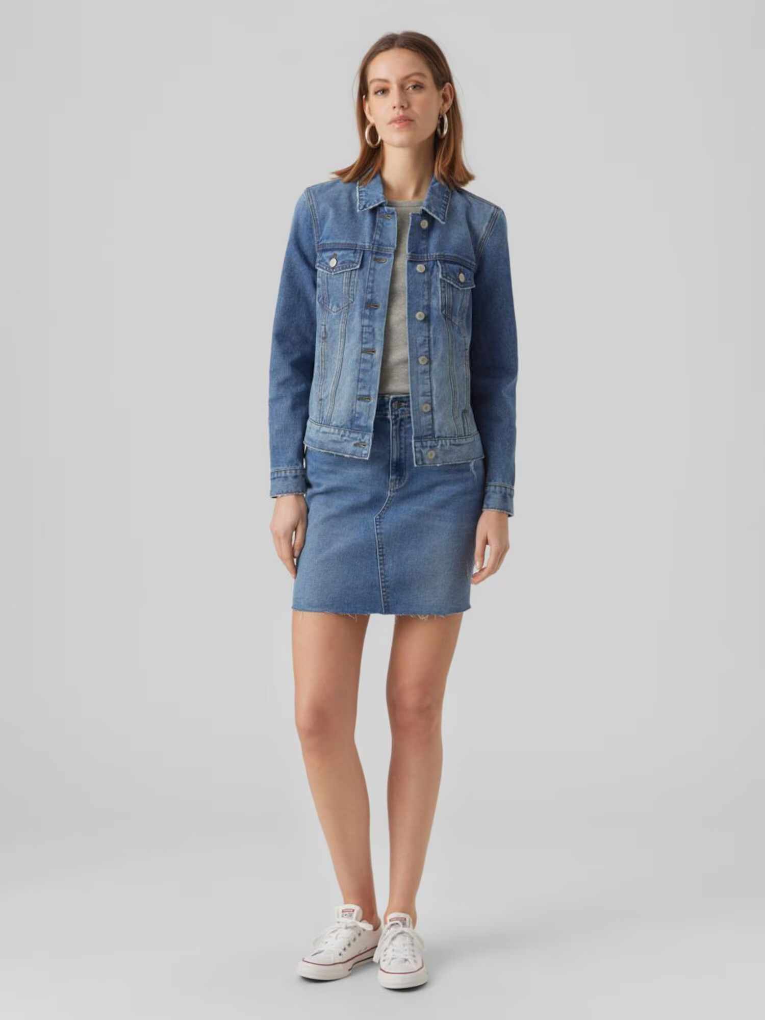 VERO MODA Geacă de primăvară-toamnă 'Zorica' albastru denim - Pled.ro