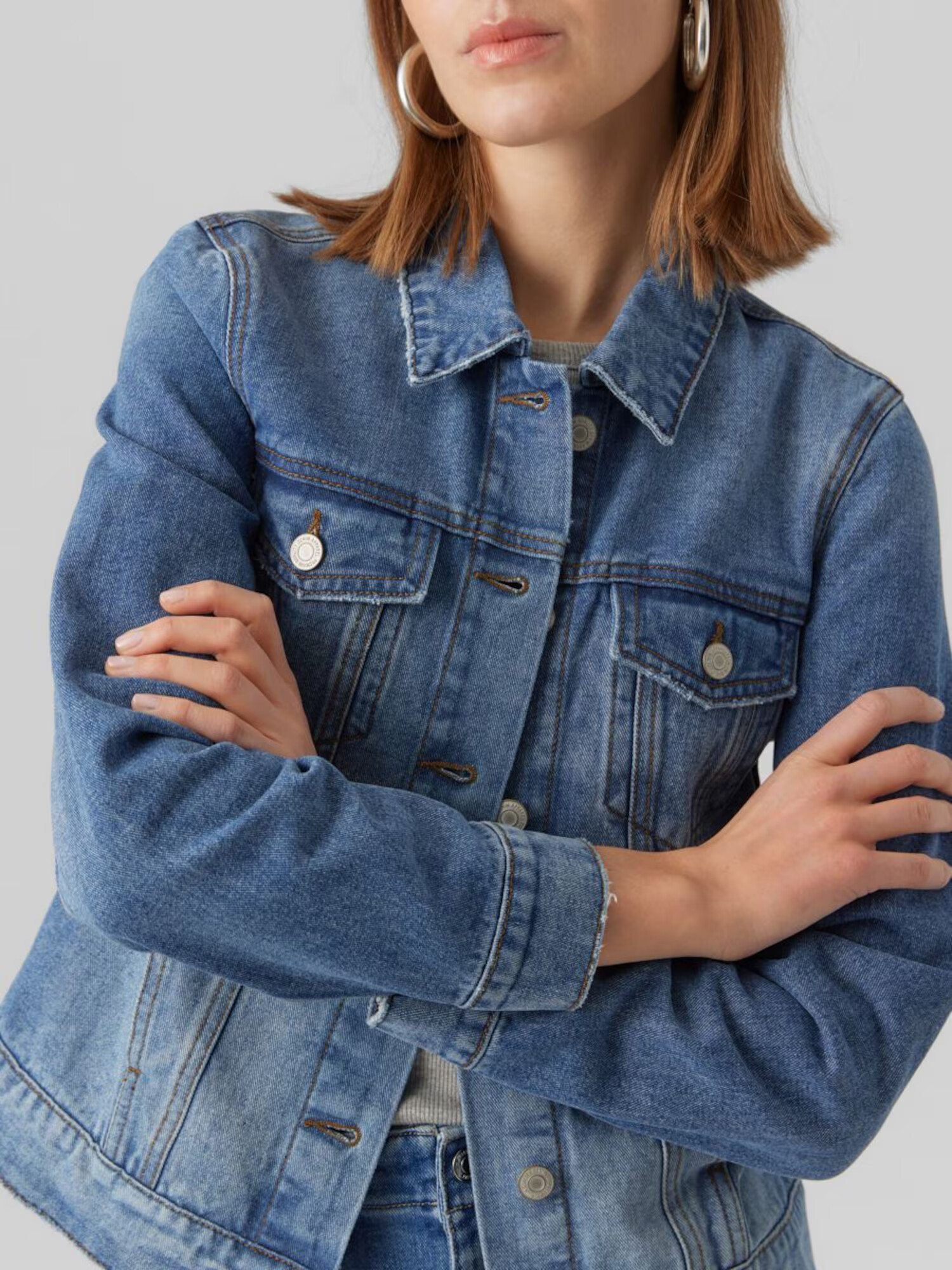 VERO MODA Geacă de primăvară-toamnă 'Zorica' albastru denim - Pled.ro