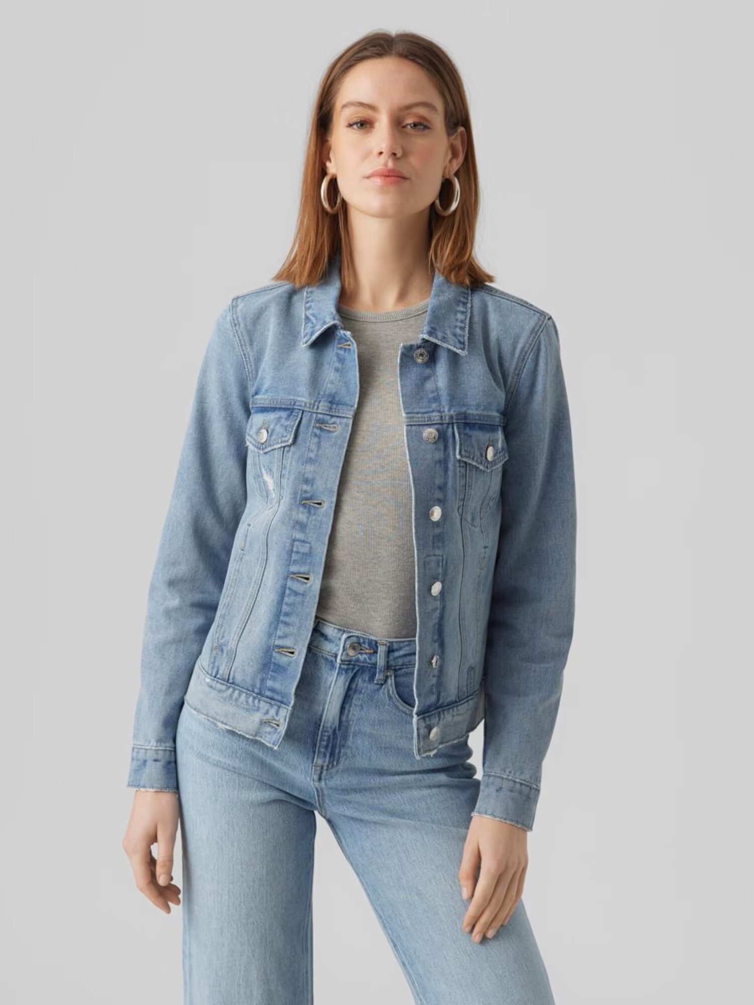 VERO MODA Geacă de primăvară-toamnă 'ZORICA' albastru denim - Pled.ro