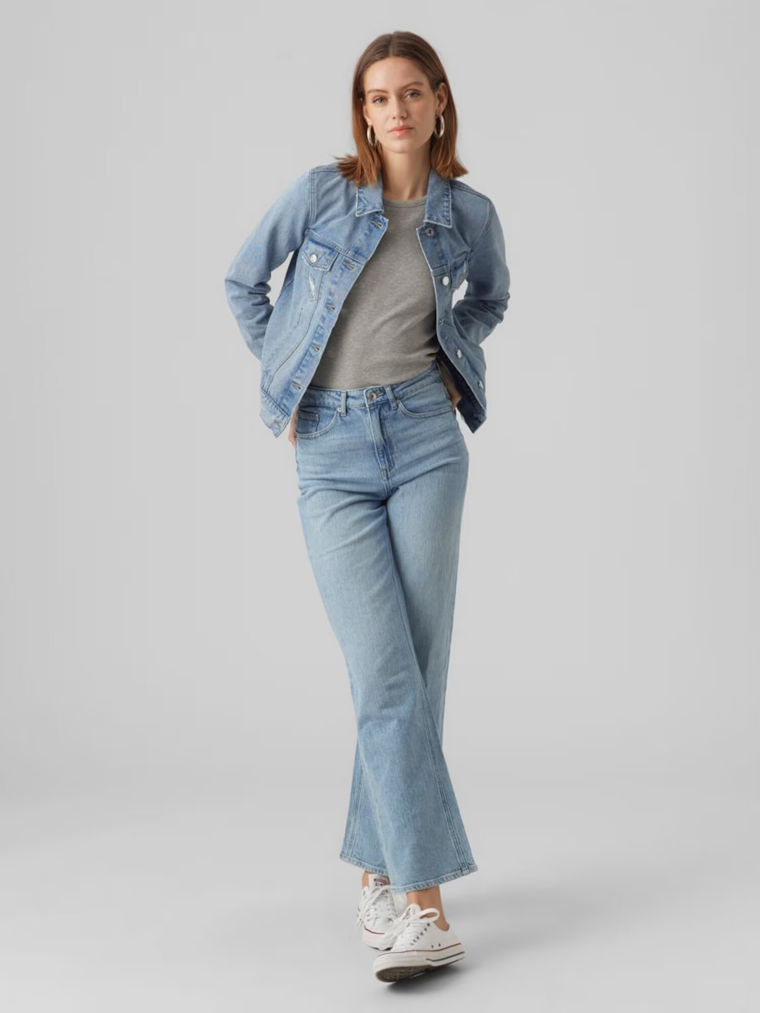 VERO MODA Geacă de primăvară-toamnă 'ZORICA' albastru denim - Pled.ro