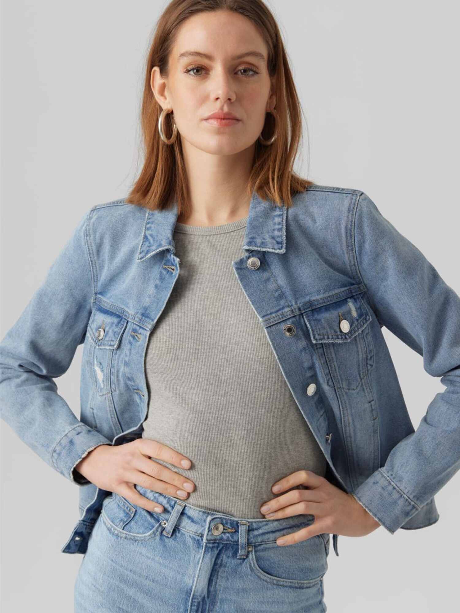 VERO MODA Geacă de primăvară-toamnă 'ZORICA' albastru denim - Pled.ro