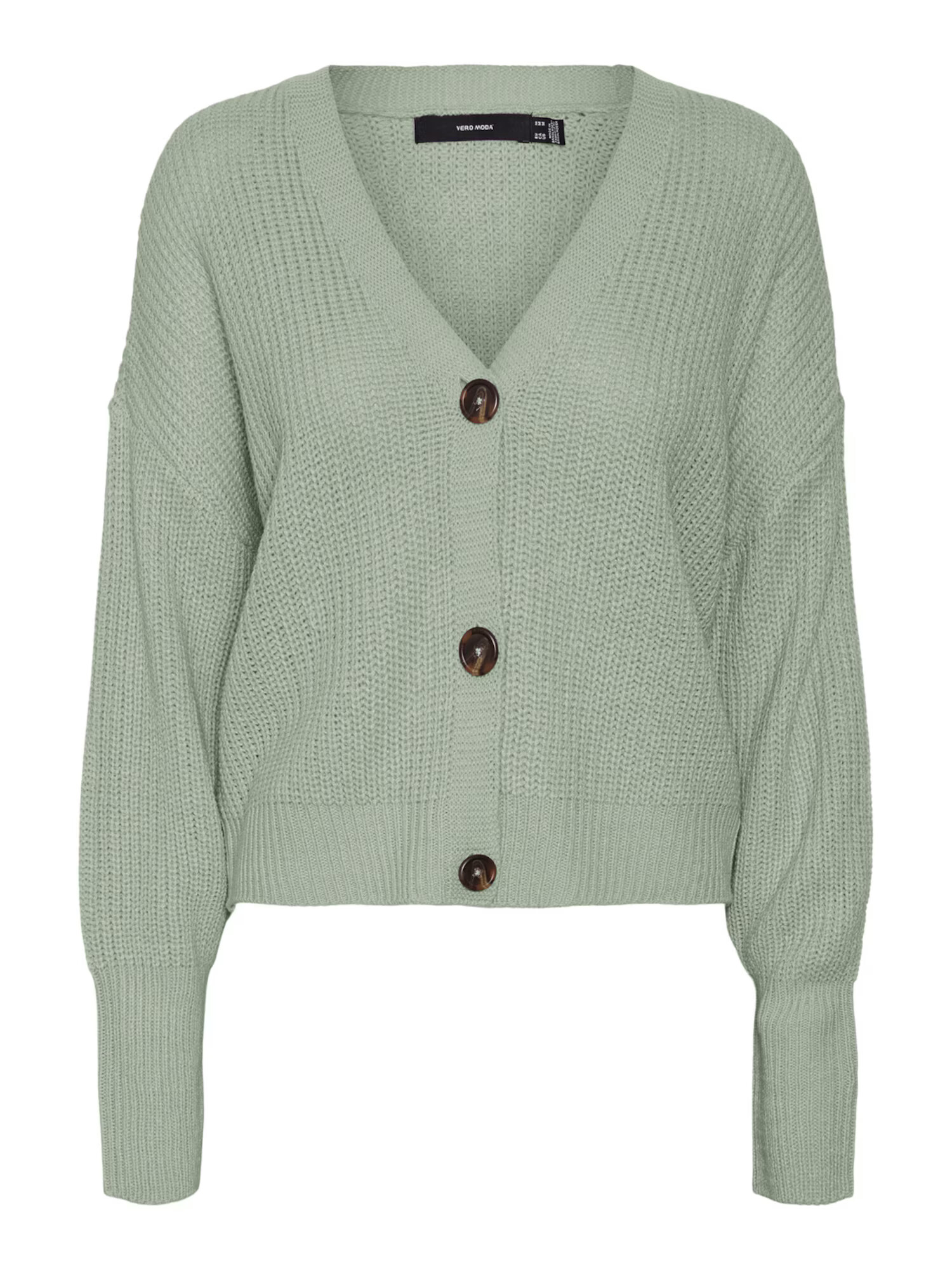 VERO MODA Geacă tricotată 'Lea' verde pastel - Pled.ro