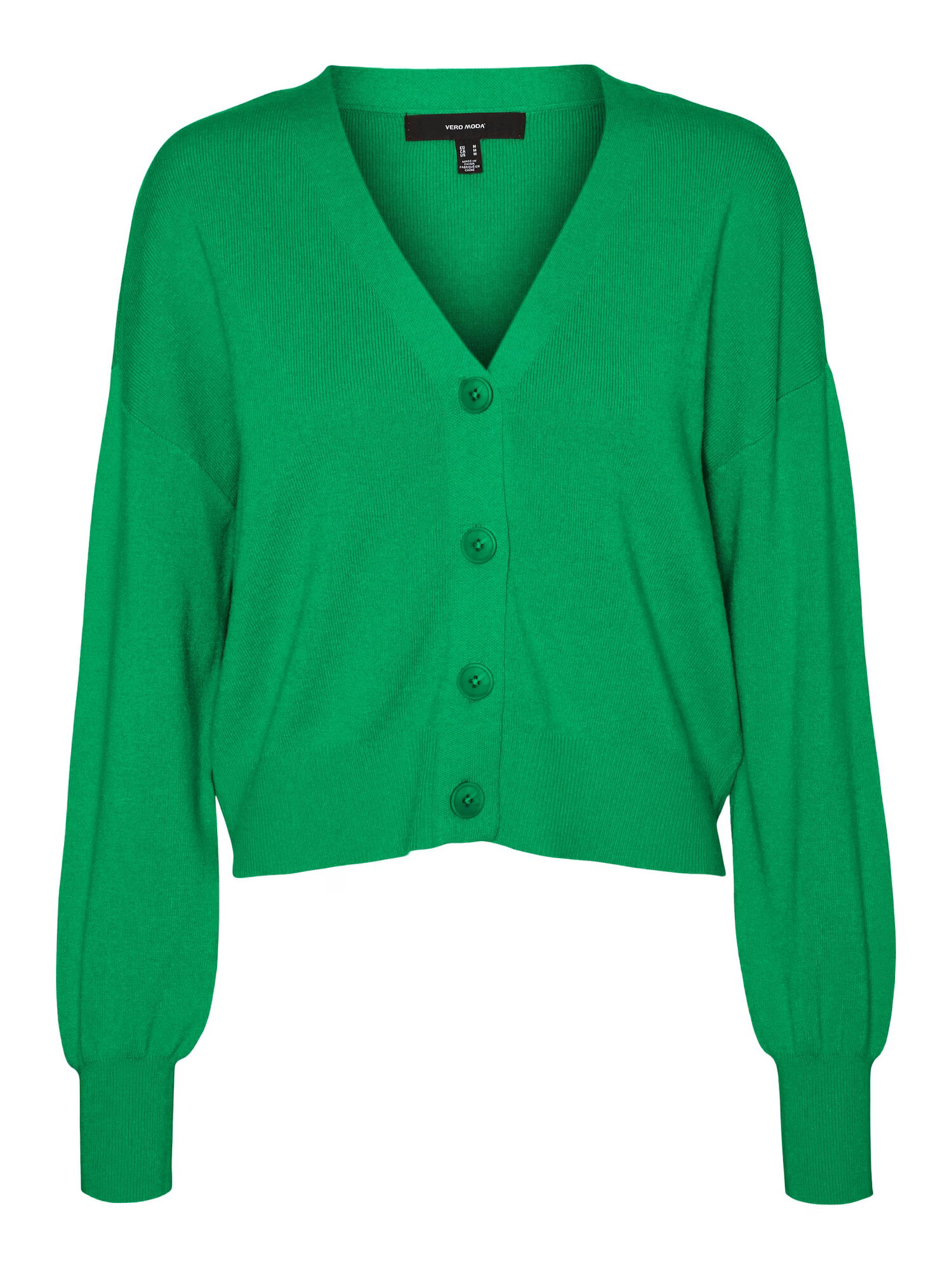 VERO MODA Geacă tricotată 'NANCY' verde - Pled.ro