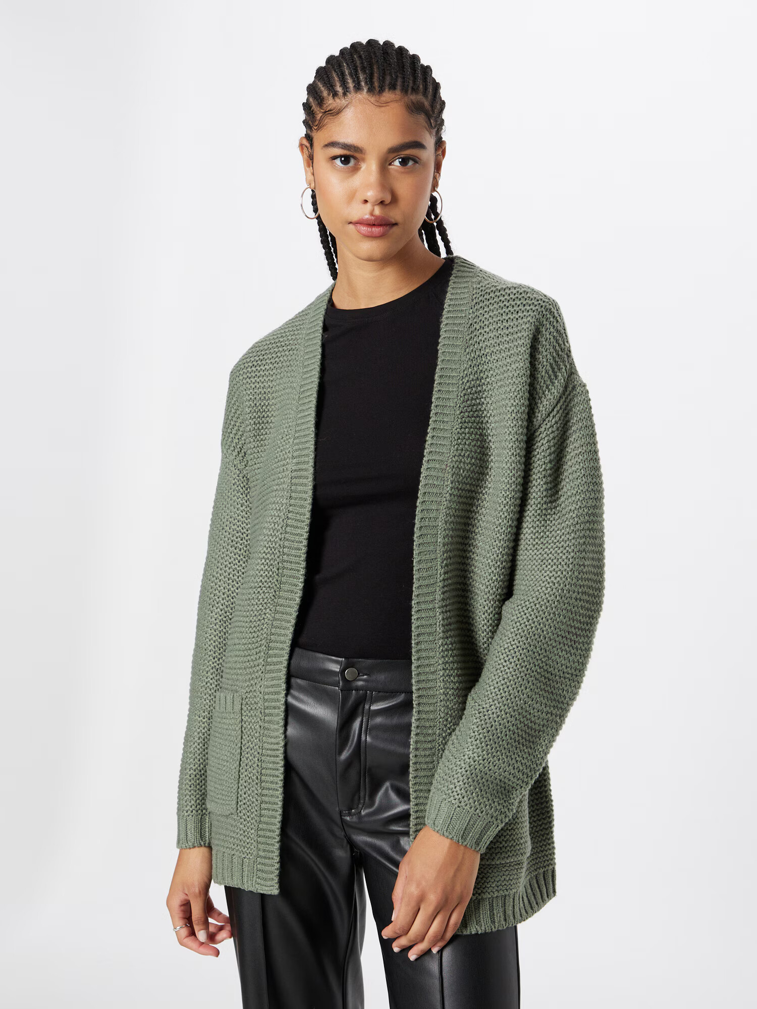 VERO MODA Geacă tricotată verde kiwi - Pled.ro