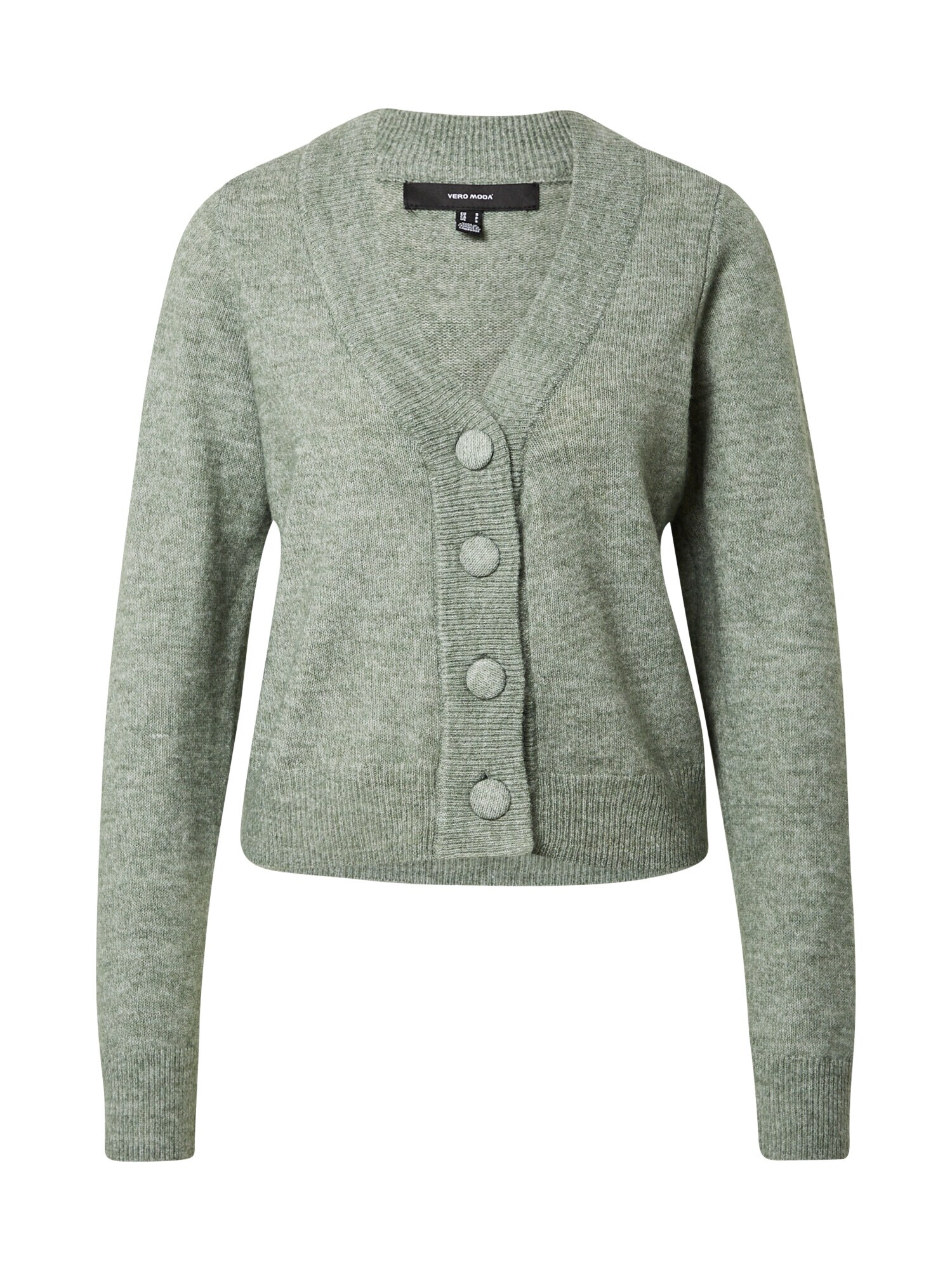 VERO MODA Geacă tricotată 'Vigga' verde pastel - Pled.ro