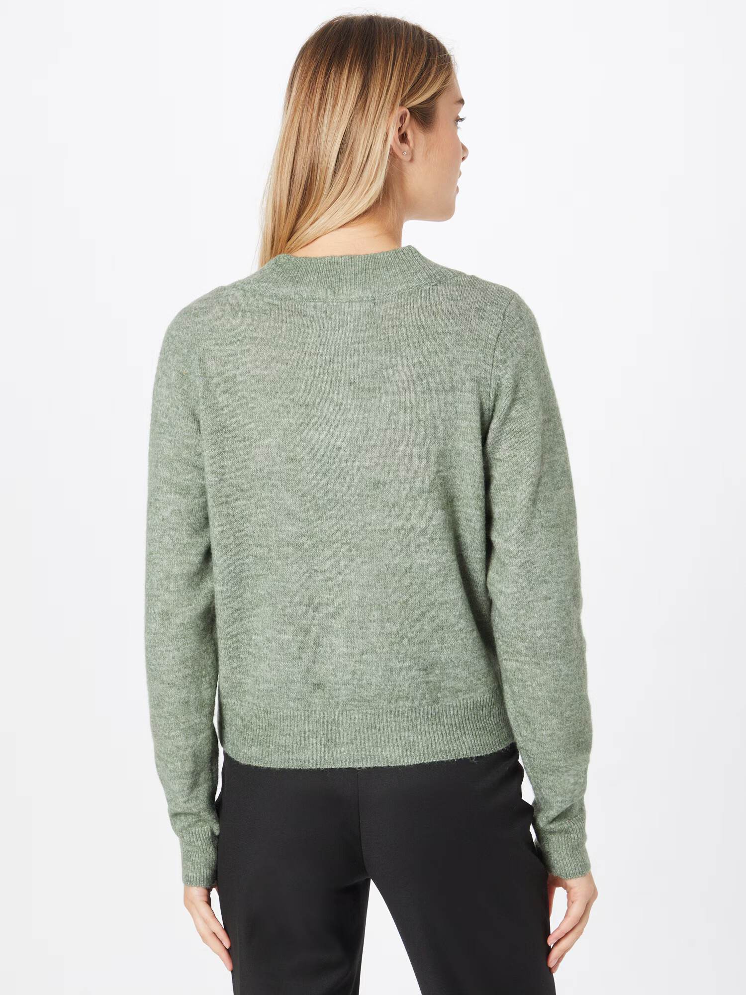 VERO MODA Geacă tricotată 'Vigga' verde pastel - Pled.ro