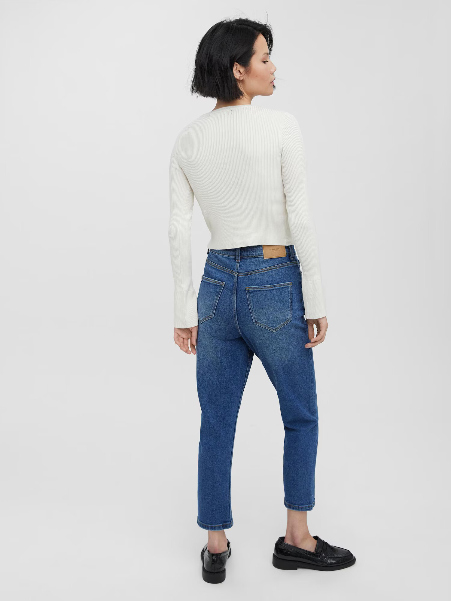 VERO MODA Geacă tricotată 'Willow' alb - Pled.ro