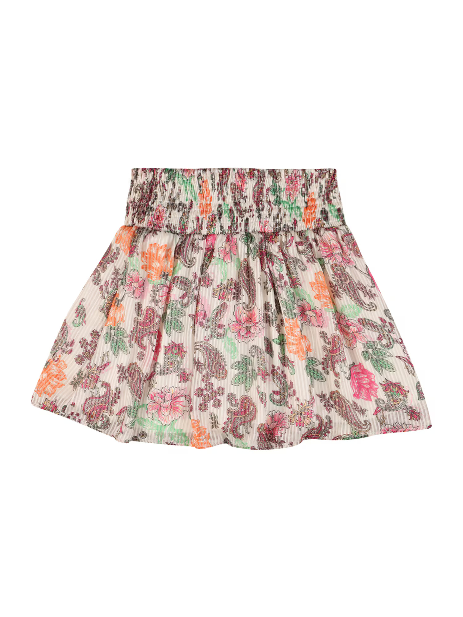 Vero Moda Girl Fustă 'NALA' culoarea pielii / verde mentă / portocaliu / roșu - Pled.ro