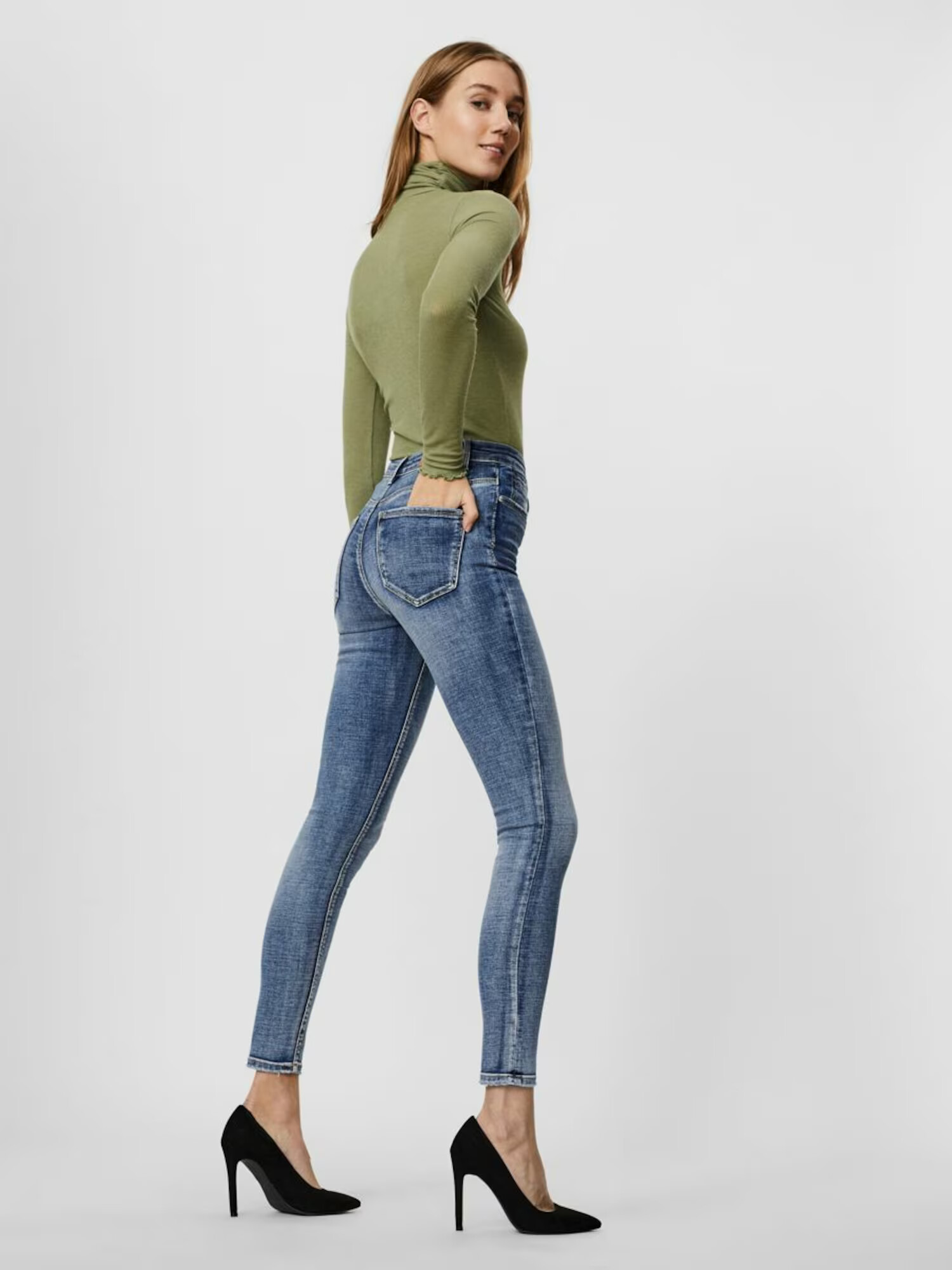 VERO MODA Jeans albastru - Pled.ro