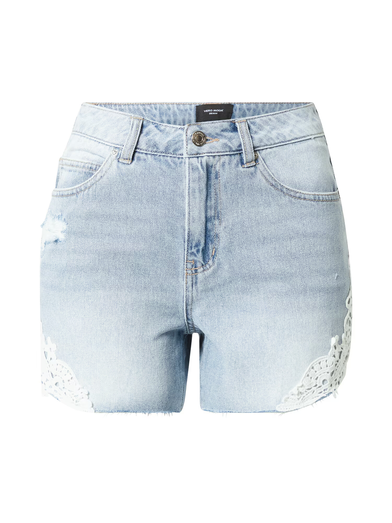 VERO MODA Jeans albastru deschis / alb - Pled.ro