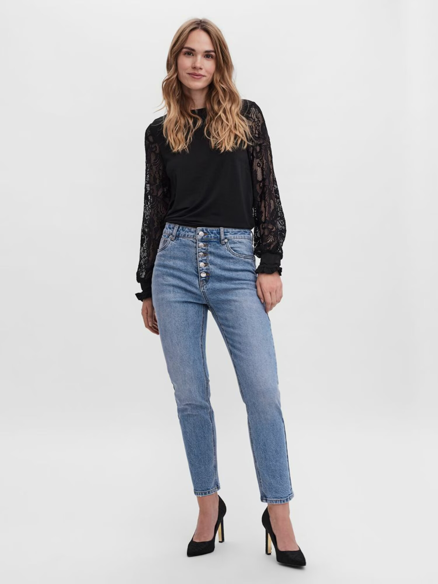 VERO MODA Jeans 'Brenda' albastru denim - Pled.ro