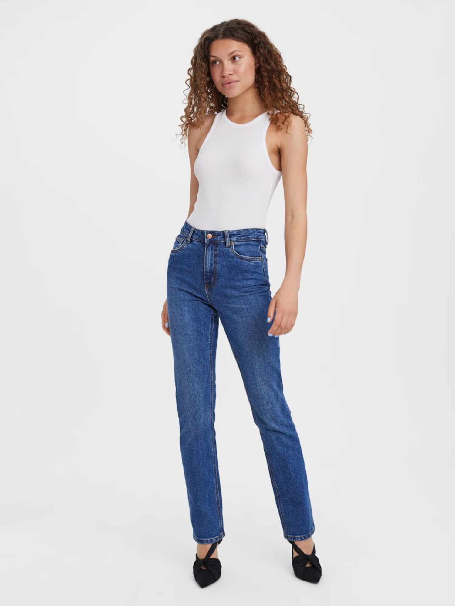 VERO MODA Jeans 'Drew' albastru denim - Pled.ro