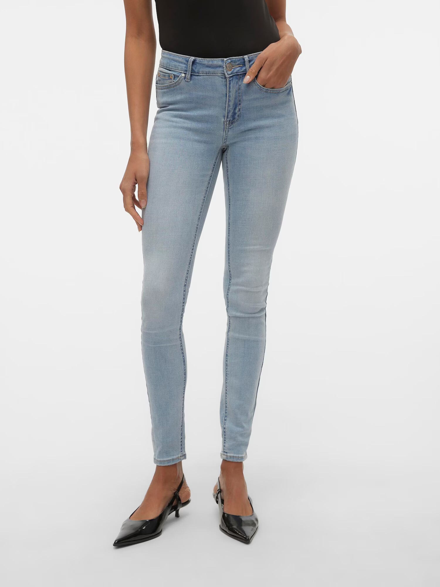 VERO MODA Jeans 'Flash' albastru deschis - Pled.ro