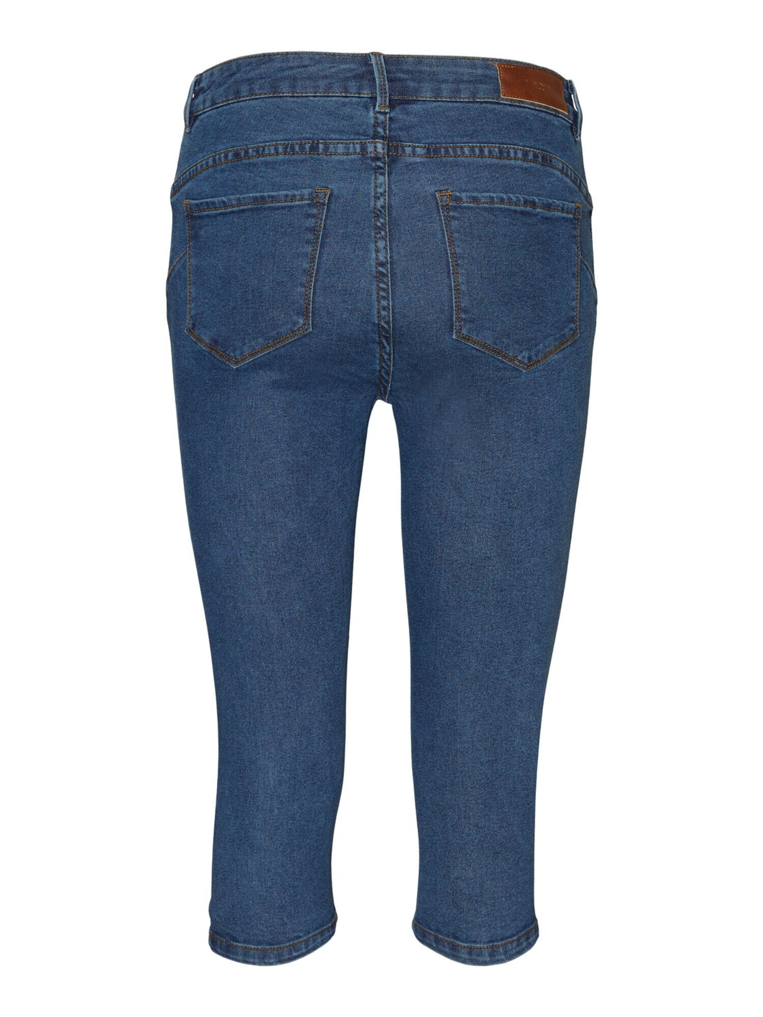 VERO MODA Jeans 'Hot Seven' albastru denim / maro - Pled.ro