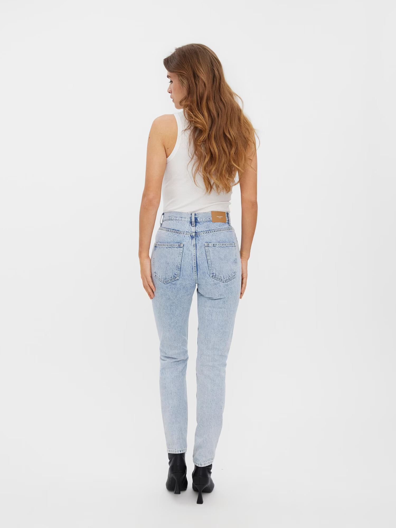 VERO MODA Jeans 'JOANA' albastru denim / maro - Pled.ro