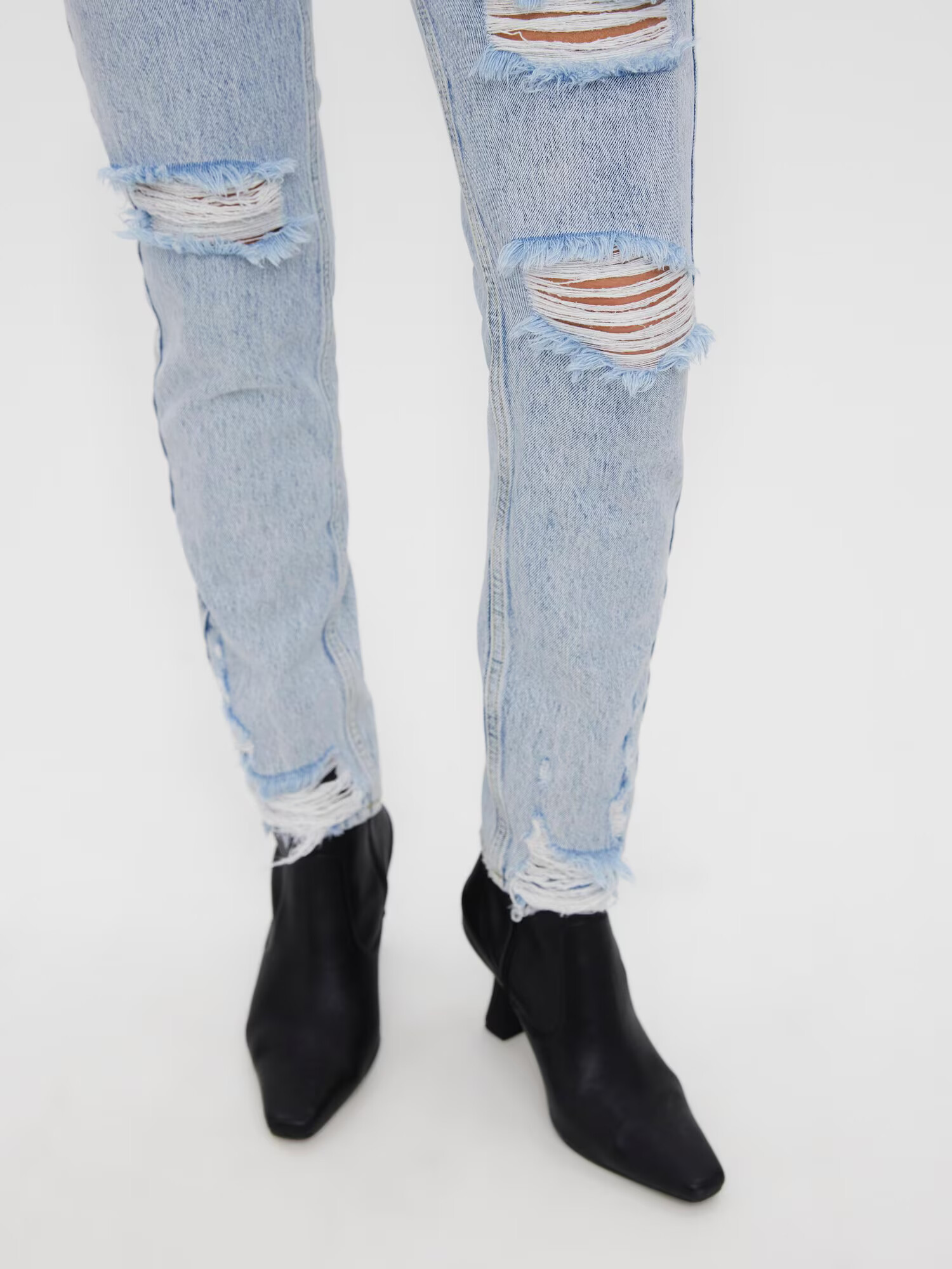 VERO MODA Jeans 'JOANA' albastru denim / maro - Pled.ro