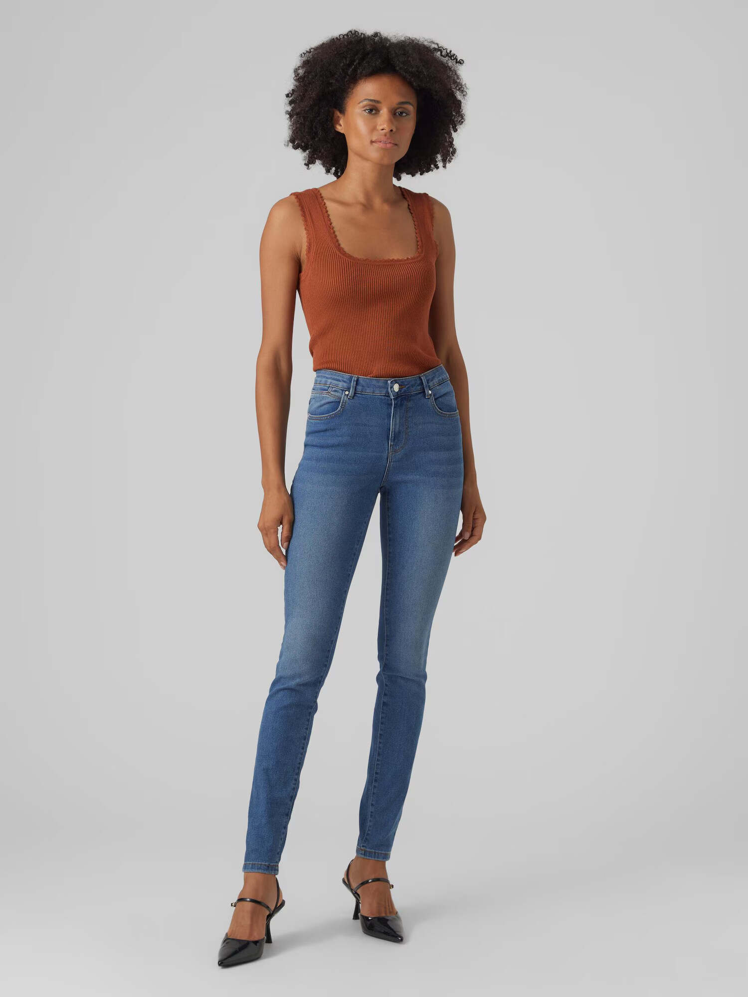 VERO MODA Jeans 'June' albastru denim - Pled.ro