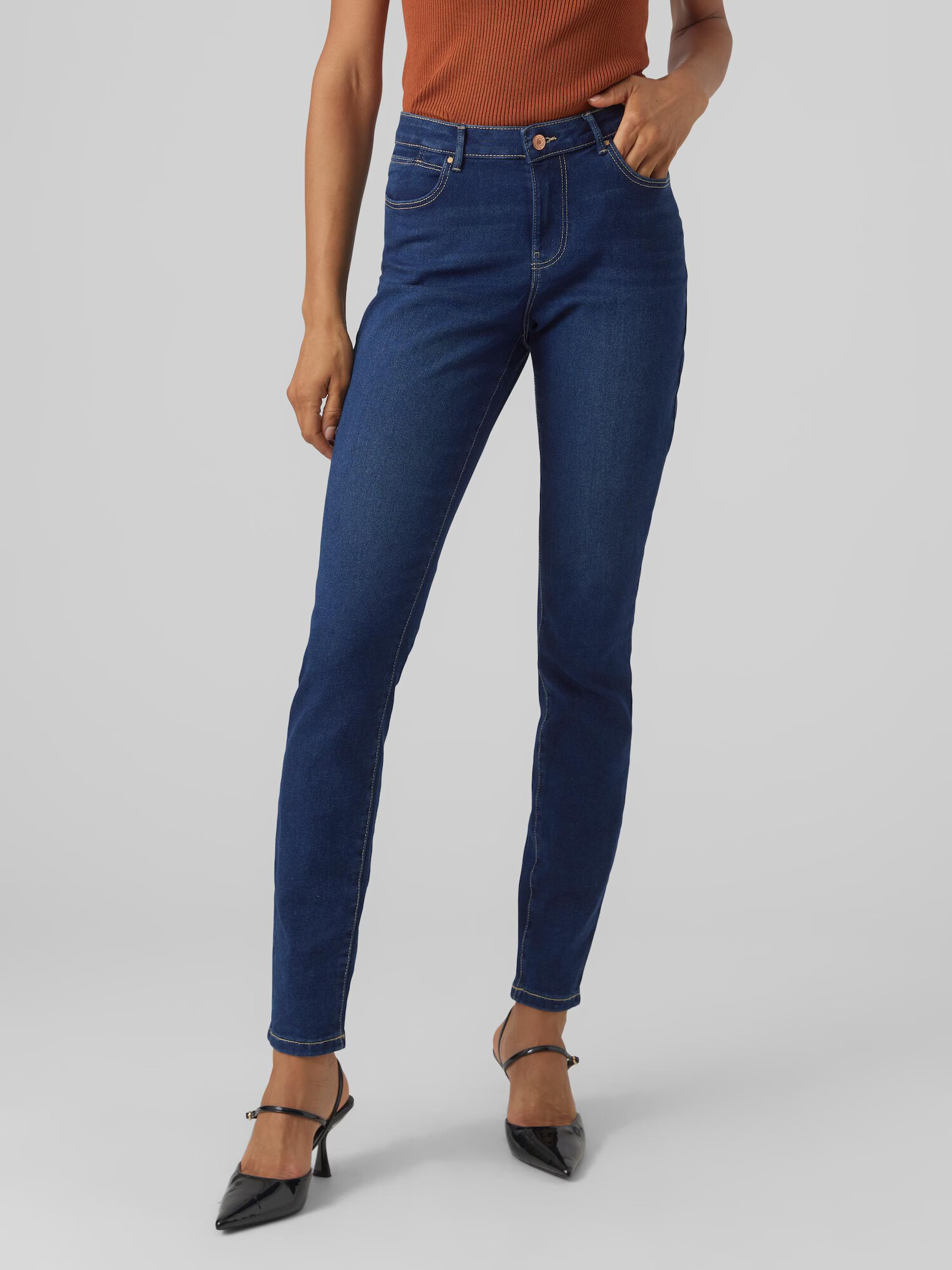 VERO MODA Jeans 'June' albastru închis - Pled.ro