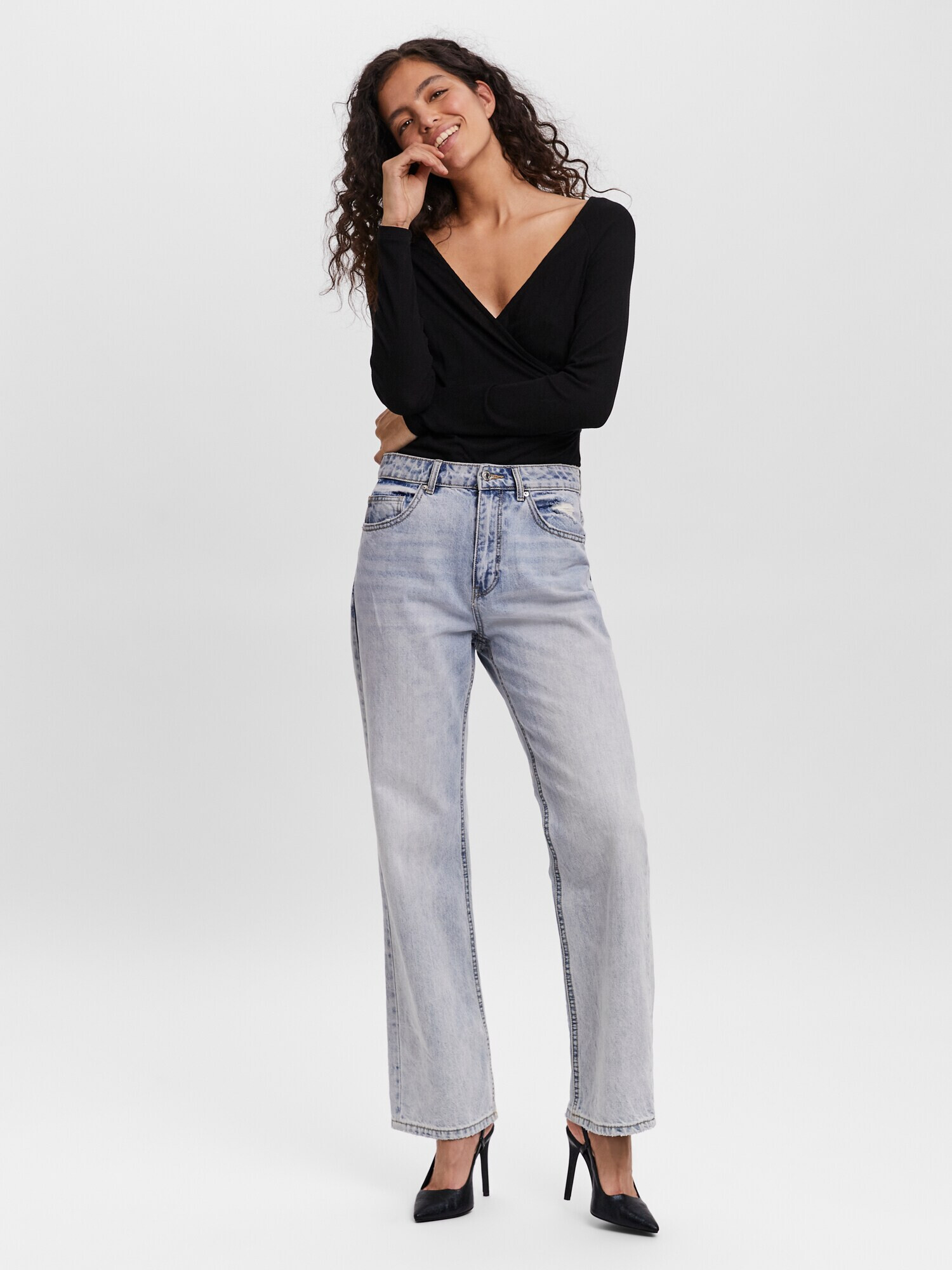 VERO MODA Jeans 'Kithy' albastru - Pled.ro